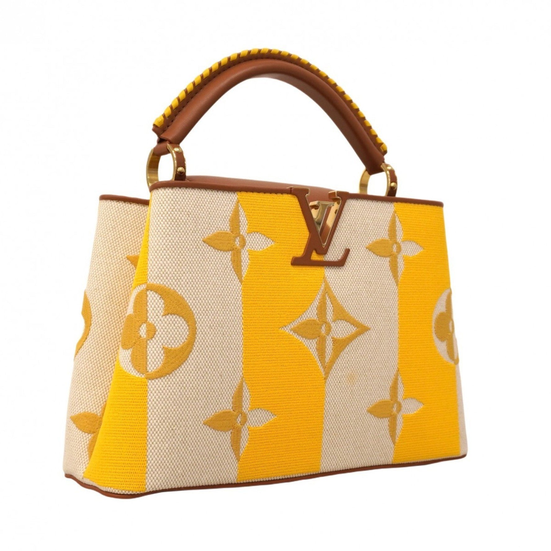 Louis Vuitton Monogram Capucines BB Parasol Handbag Brown/Yellow Bag