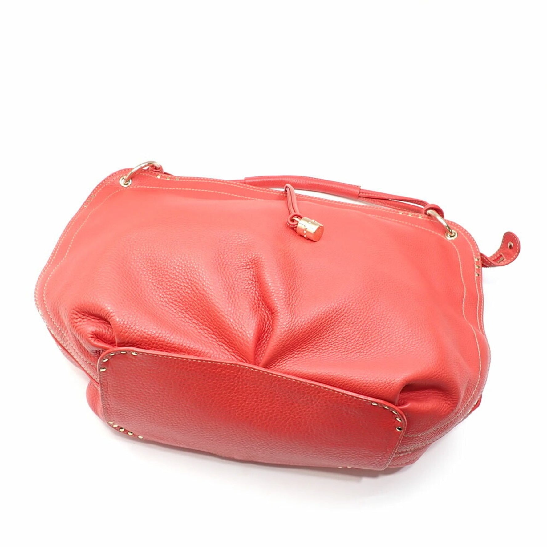 Celine tote bag red leather