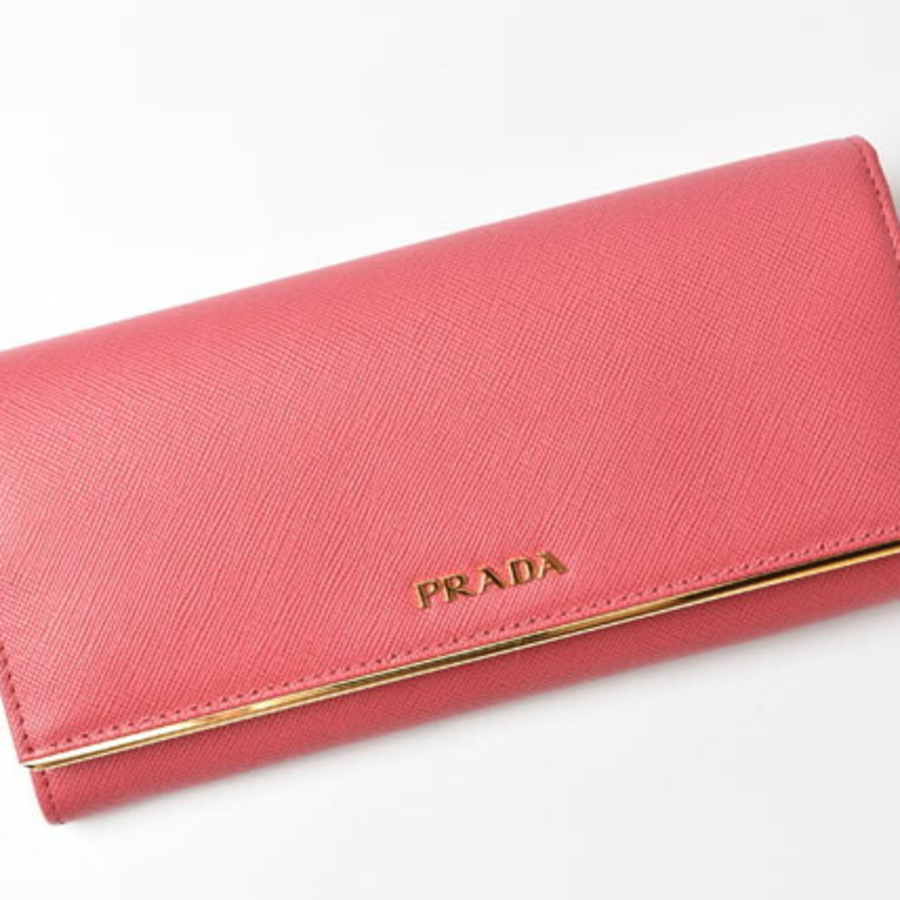 Prada wallet PRADA long 1M1132 SAFFIANO METAL PEONIA Peonia