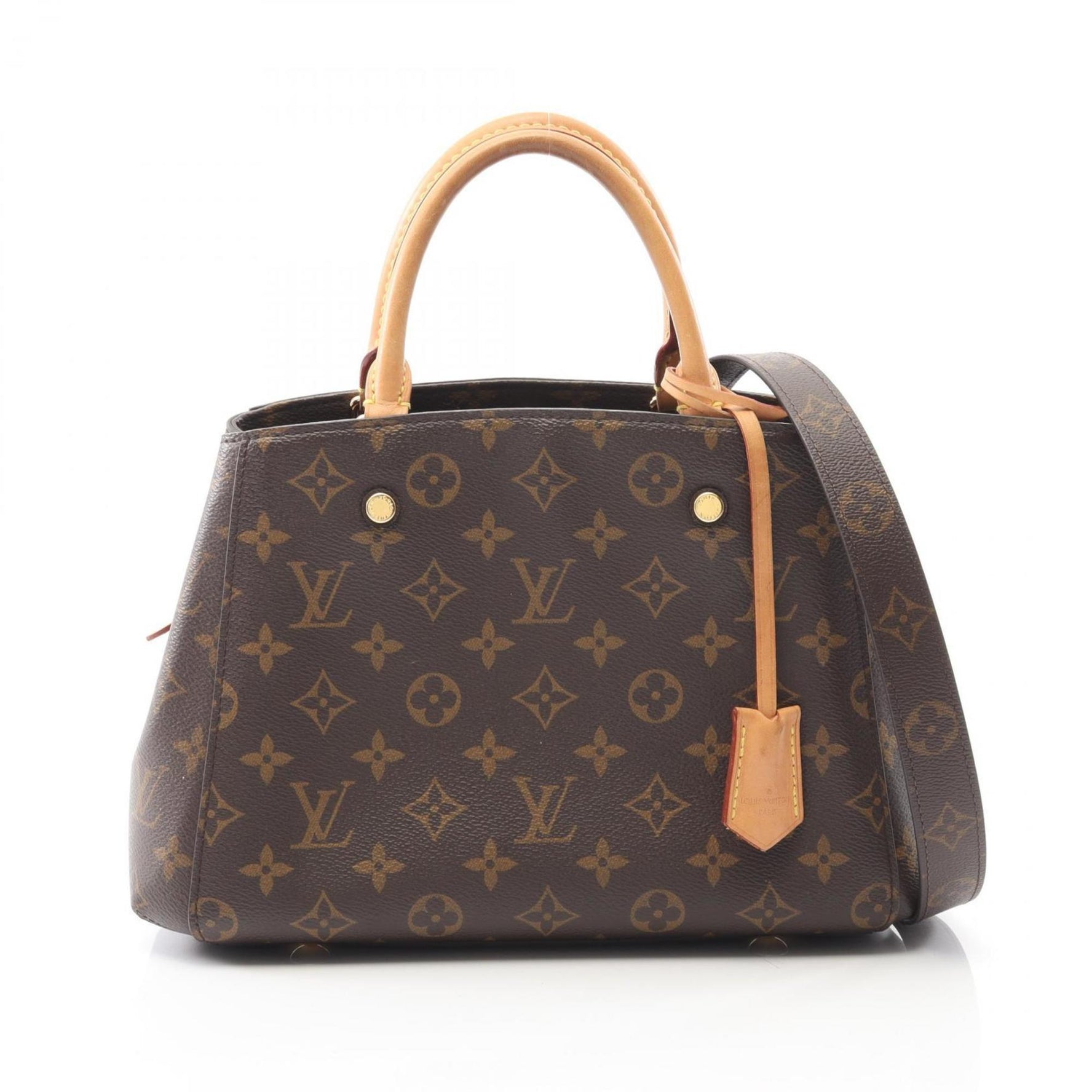Louis Vuitton Montaigne BB Monogram Handbag, Coated Canvas and Leather