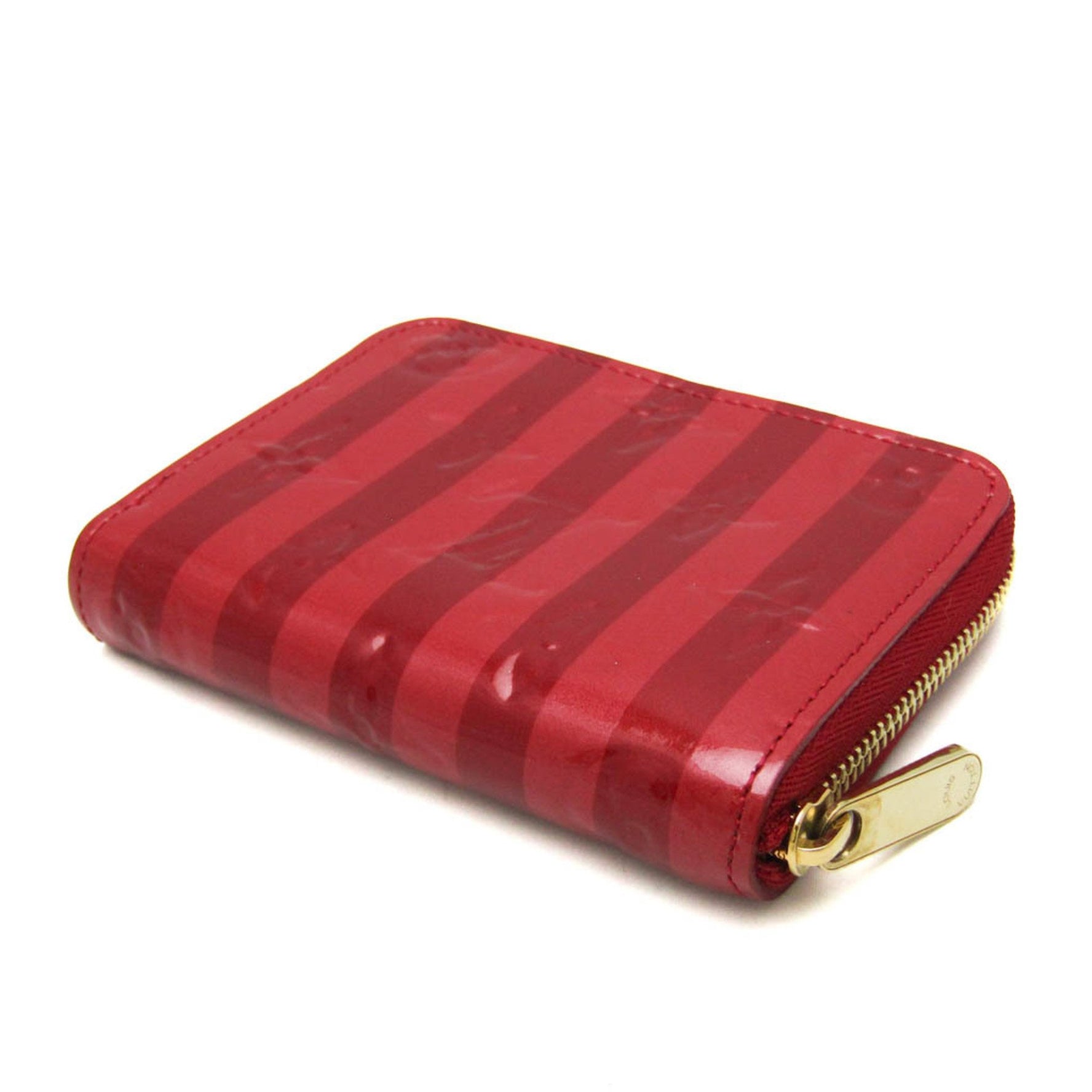 Louis Vuitton Monogram Vernis Zipper Coin Purse Rayure M91720 Women's Monogram Vernis Coin Purse/coin Case Pomme D'amour