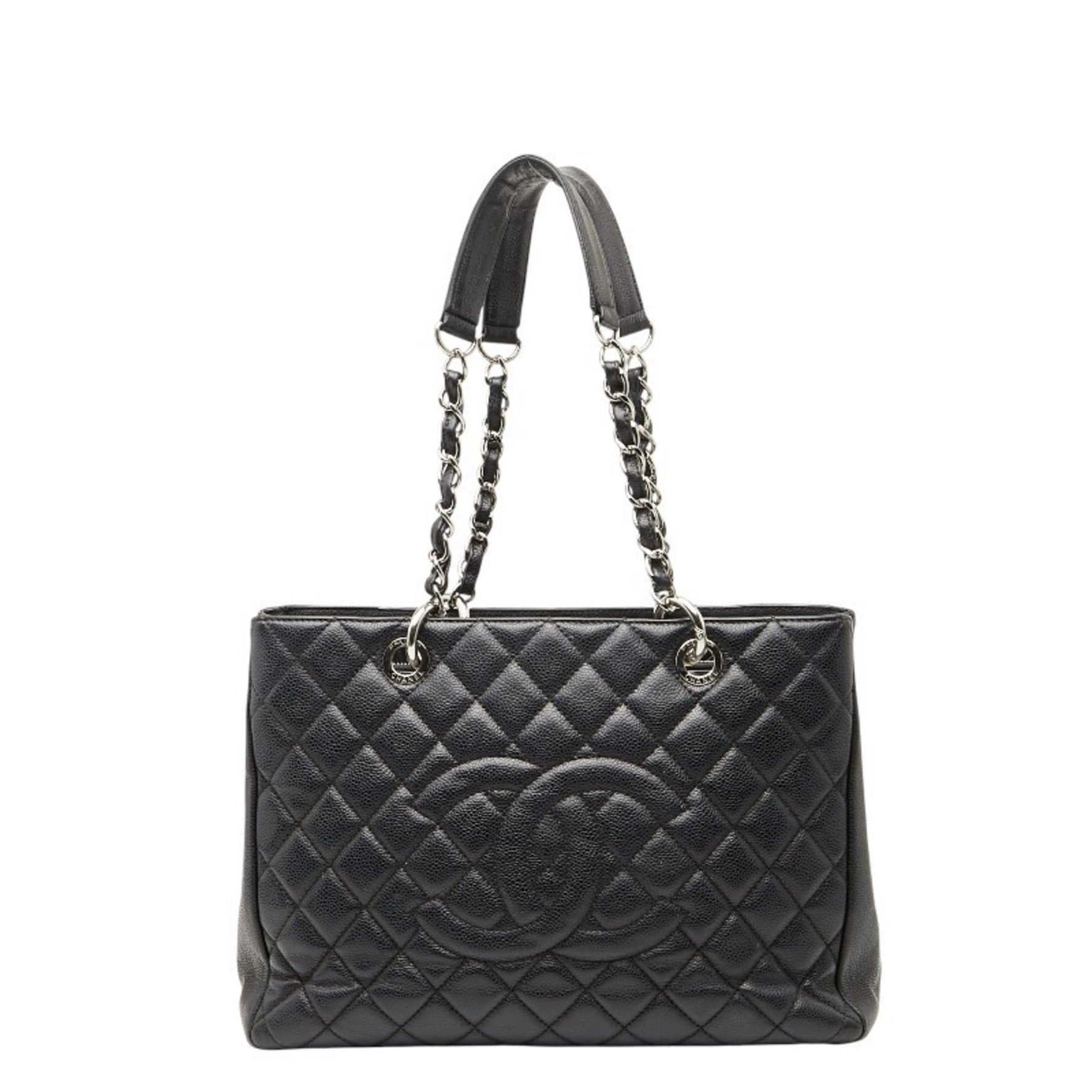 Chanel Coco Mark GST Chain Tote Bag Shoulder Caviar Skin