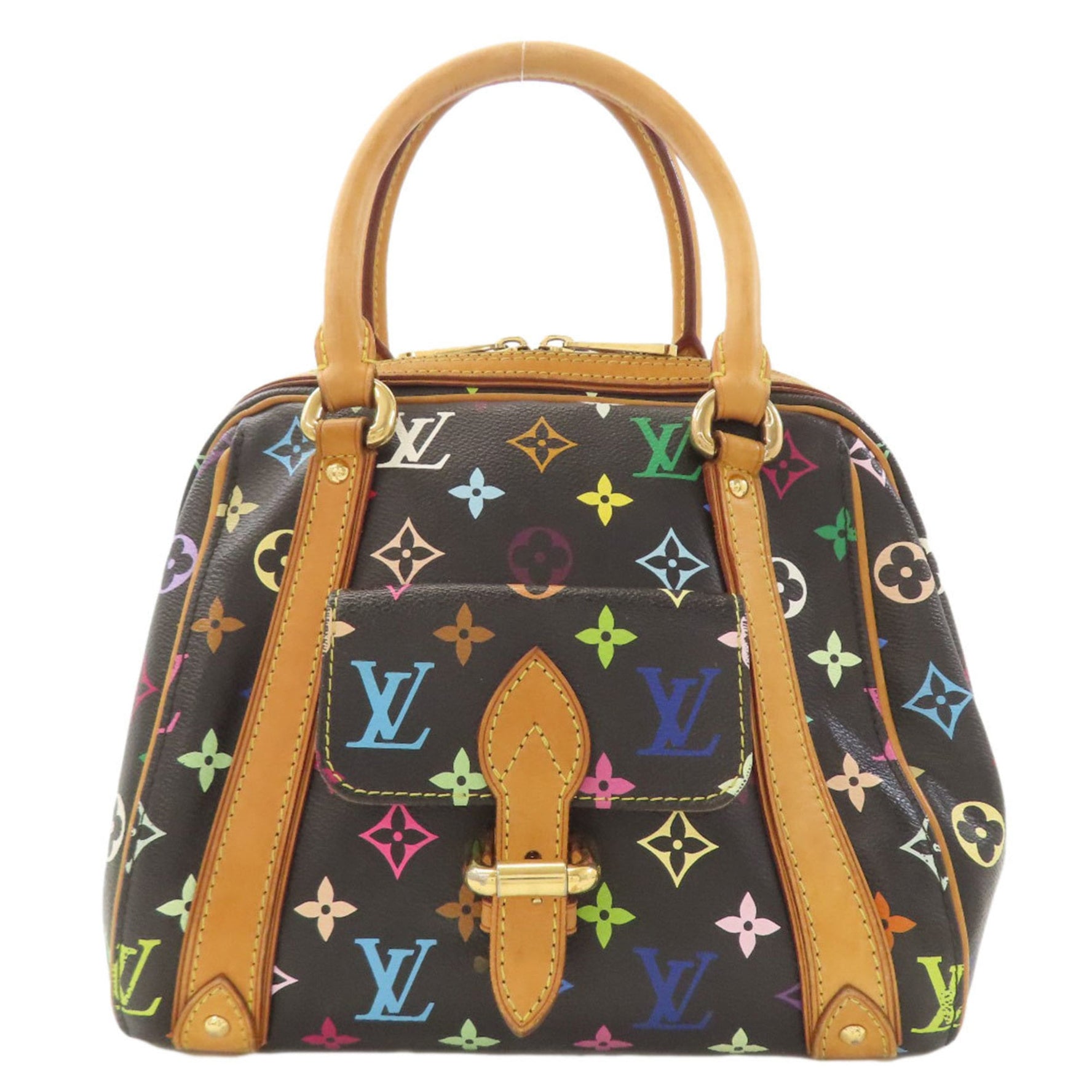Louis Vuitton Priscilla Handbag Monogram Multicolor Canvas LOUIS VUITTON