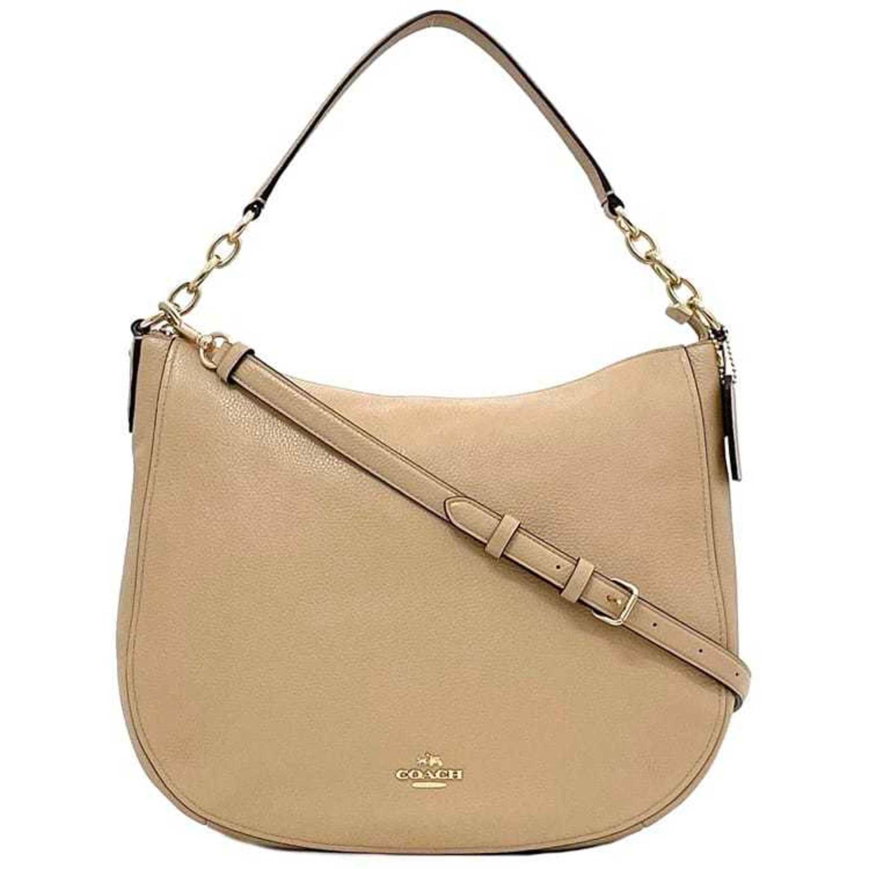 Coach bag leather crossbody suitable school.