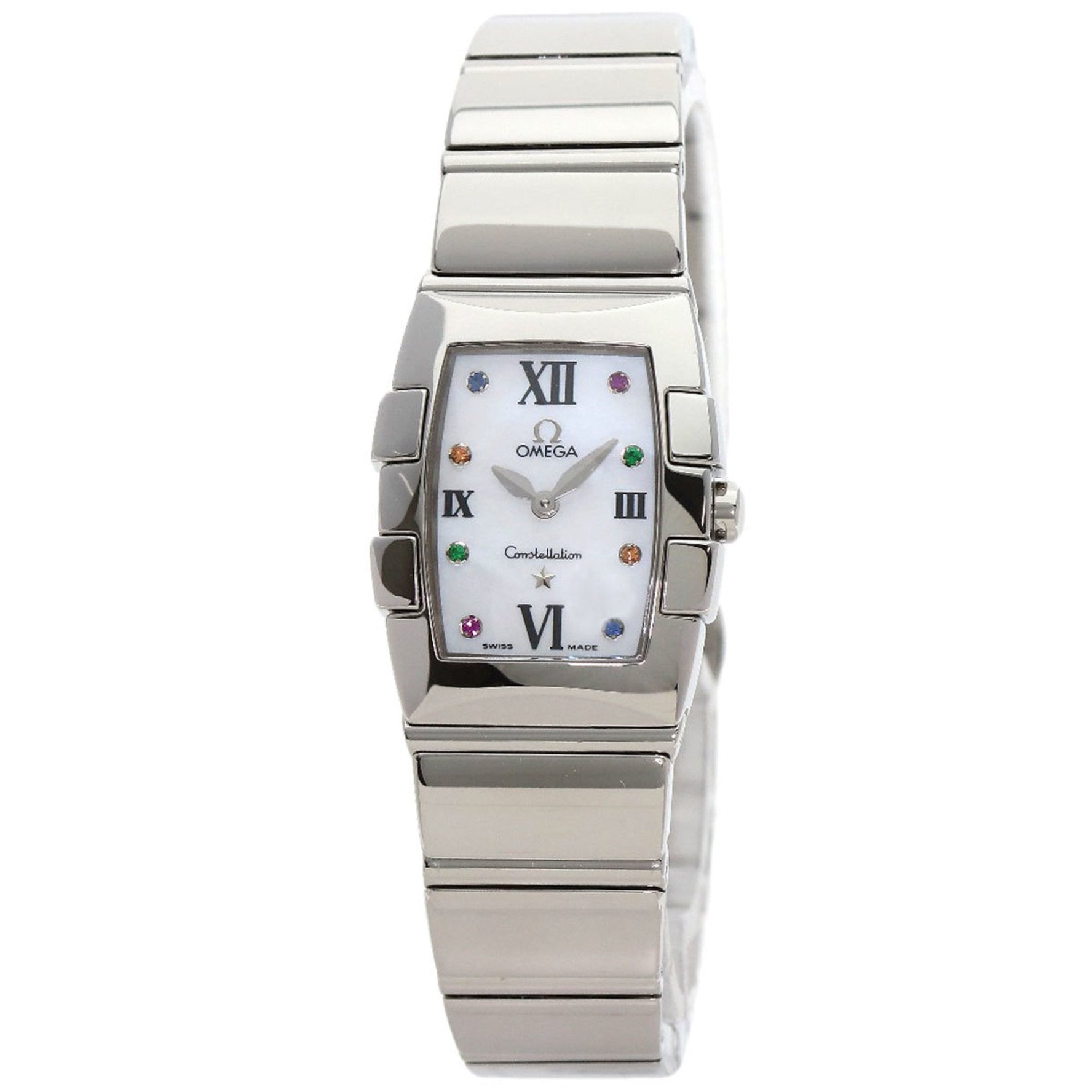 Omega 1584.79 Constellation Quadrella Color Stone Watch Stainless Steel/SS