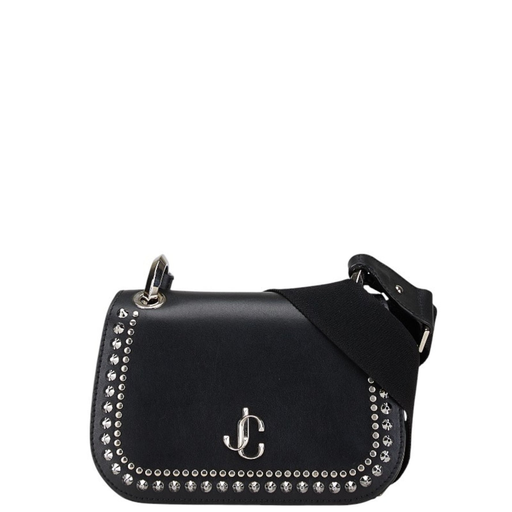 Jimmy Choo Varenne Studded Shoulder Bag Crossbody Leather