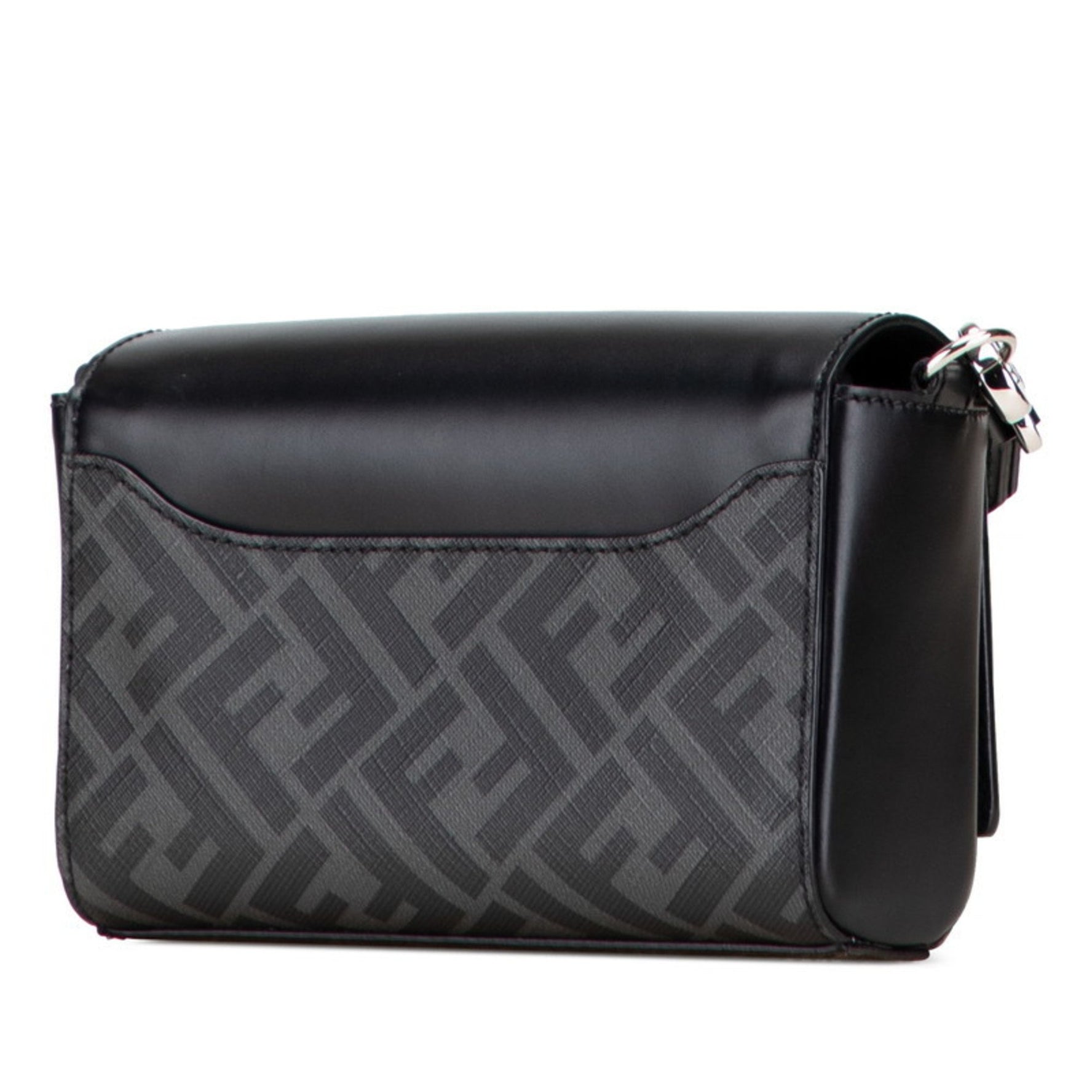 Fendi FF Crossbody Bag/Shoulder Bag Navy/Black PVC Leather