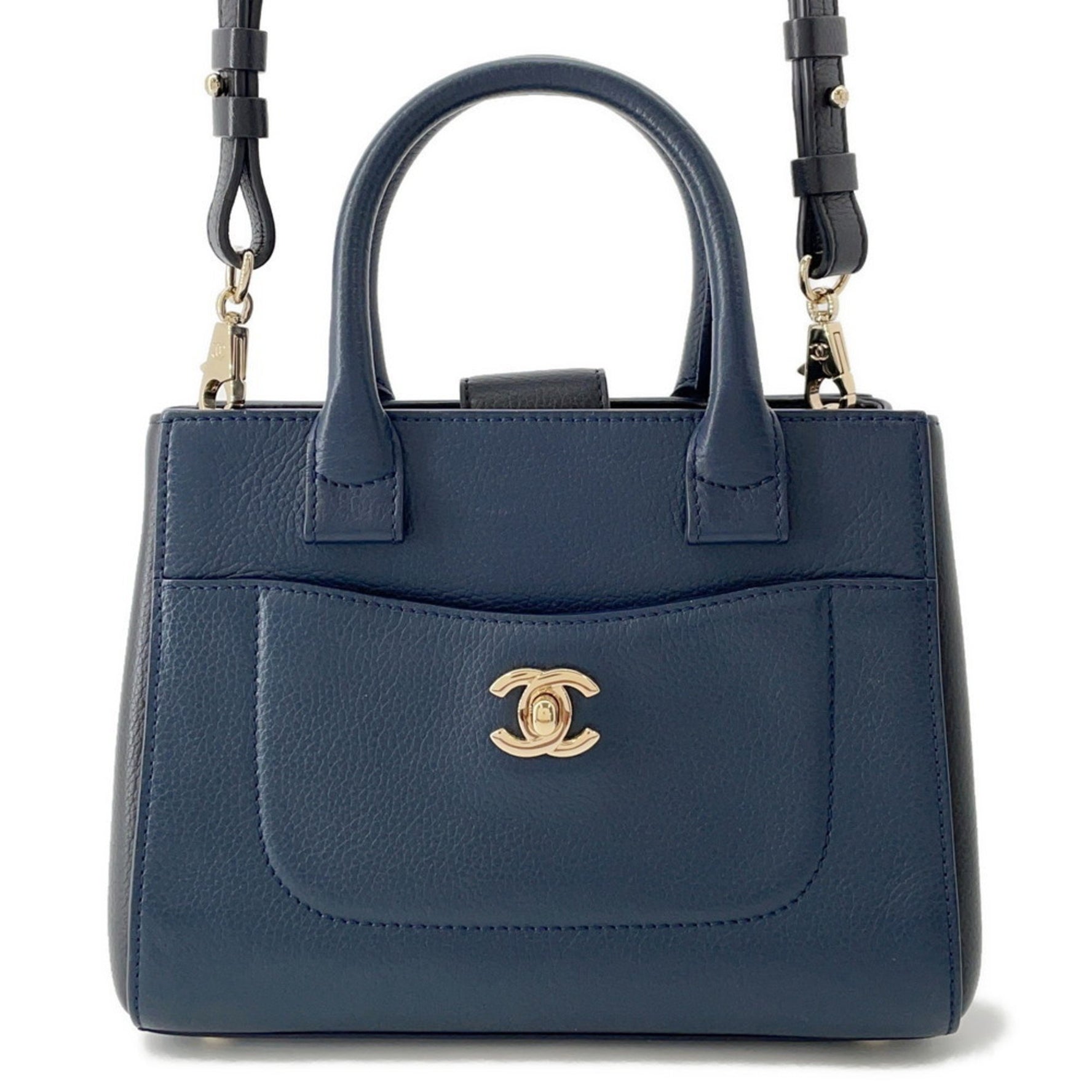 Chanel Coco Mark Small Neo Executive Leather Handbag