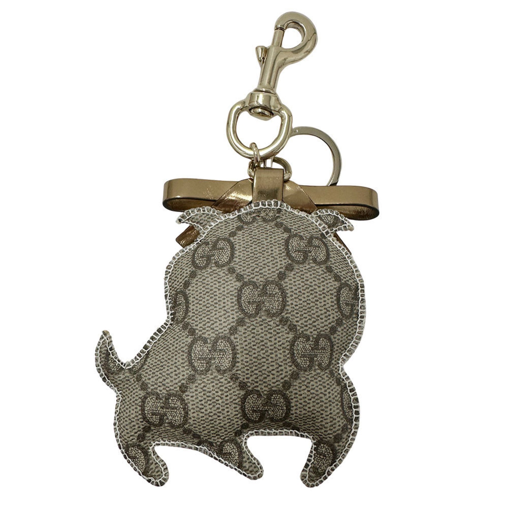 Gucci keychain brand GG Plus, Guccioli, Bulldog, classic Bulldog design