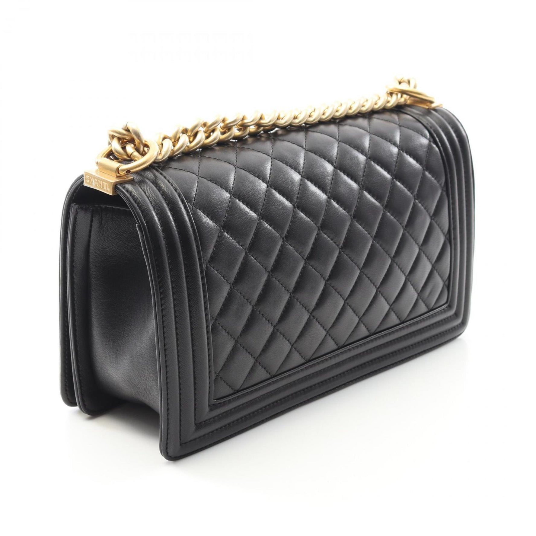 CHANEL Boy Shoulder Bag, Lambskin Leather