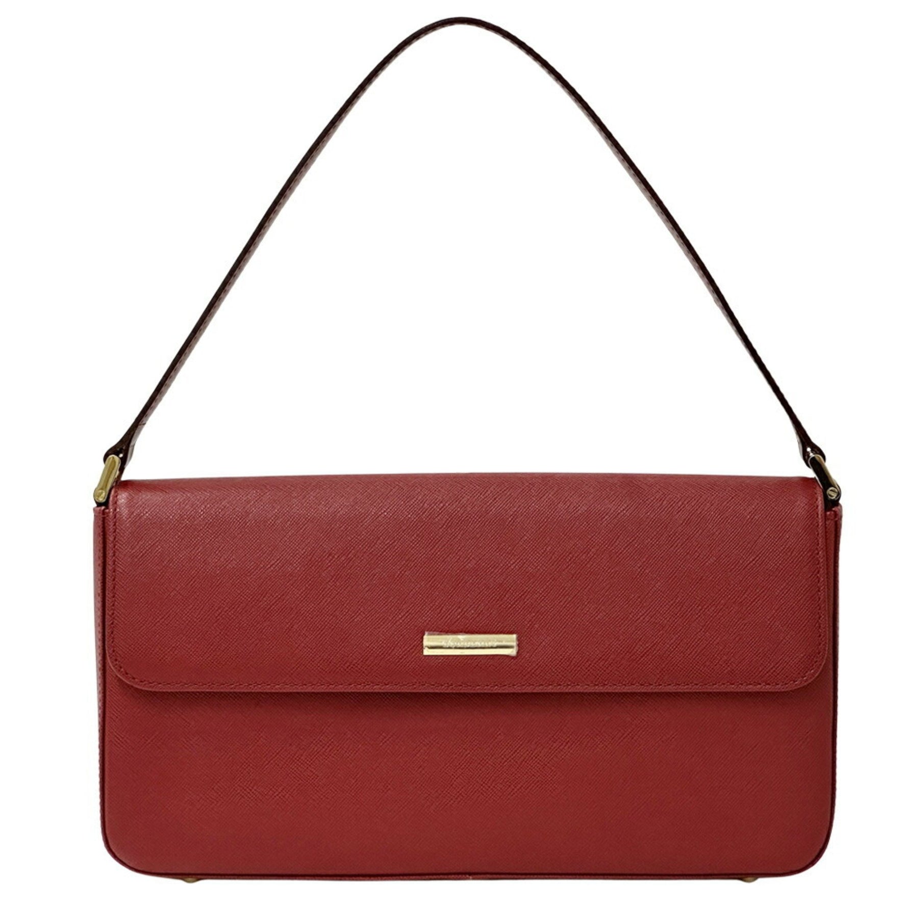 Burberry Women's Shoulder Bag Leather Red Handbag Bordeaux