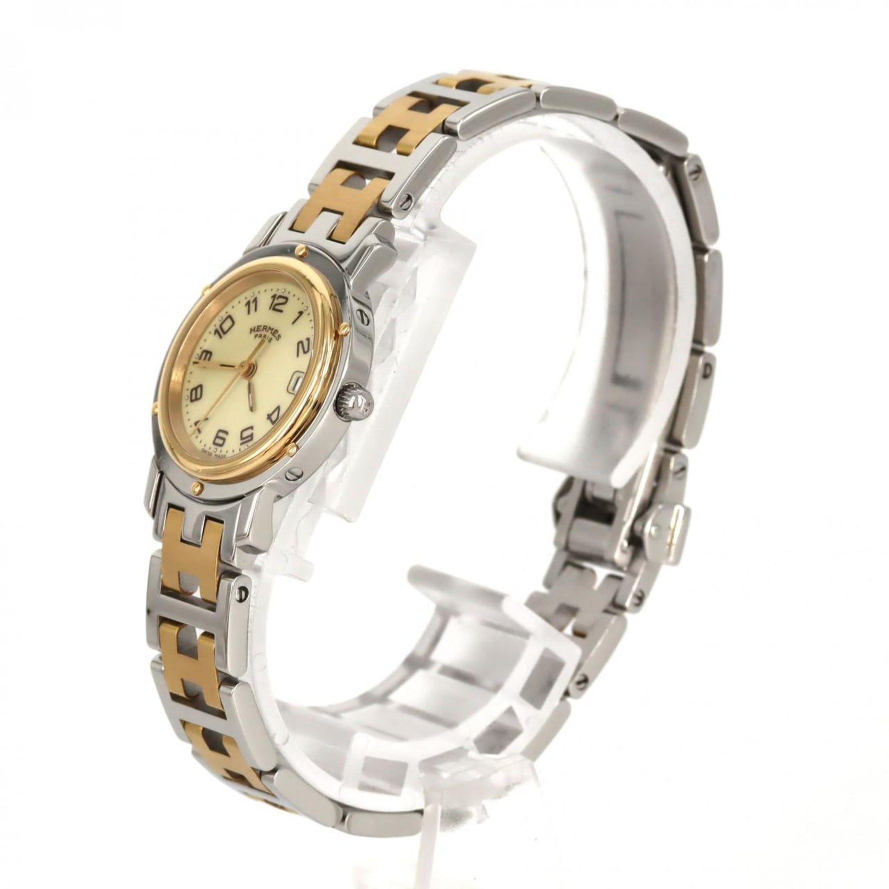 Hermès Clipper Two-tone SSxGP Quartz Watch
