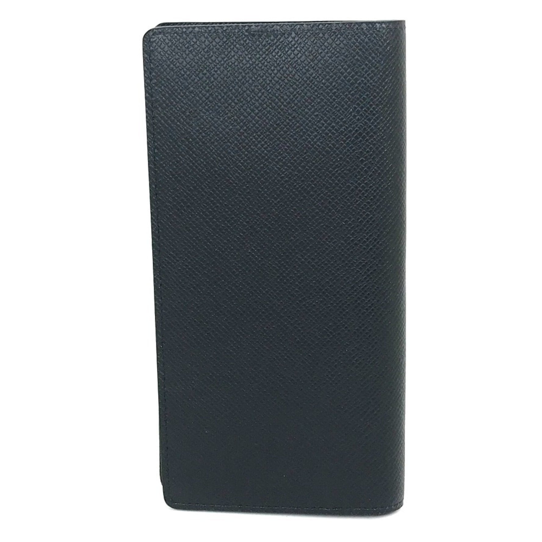 Louis Vuitton Taiga Portefeuille Brazza Long Wallet in Leather, Dark Navy, Like New