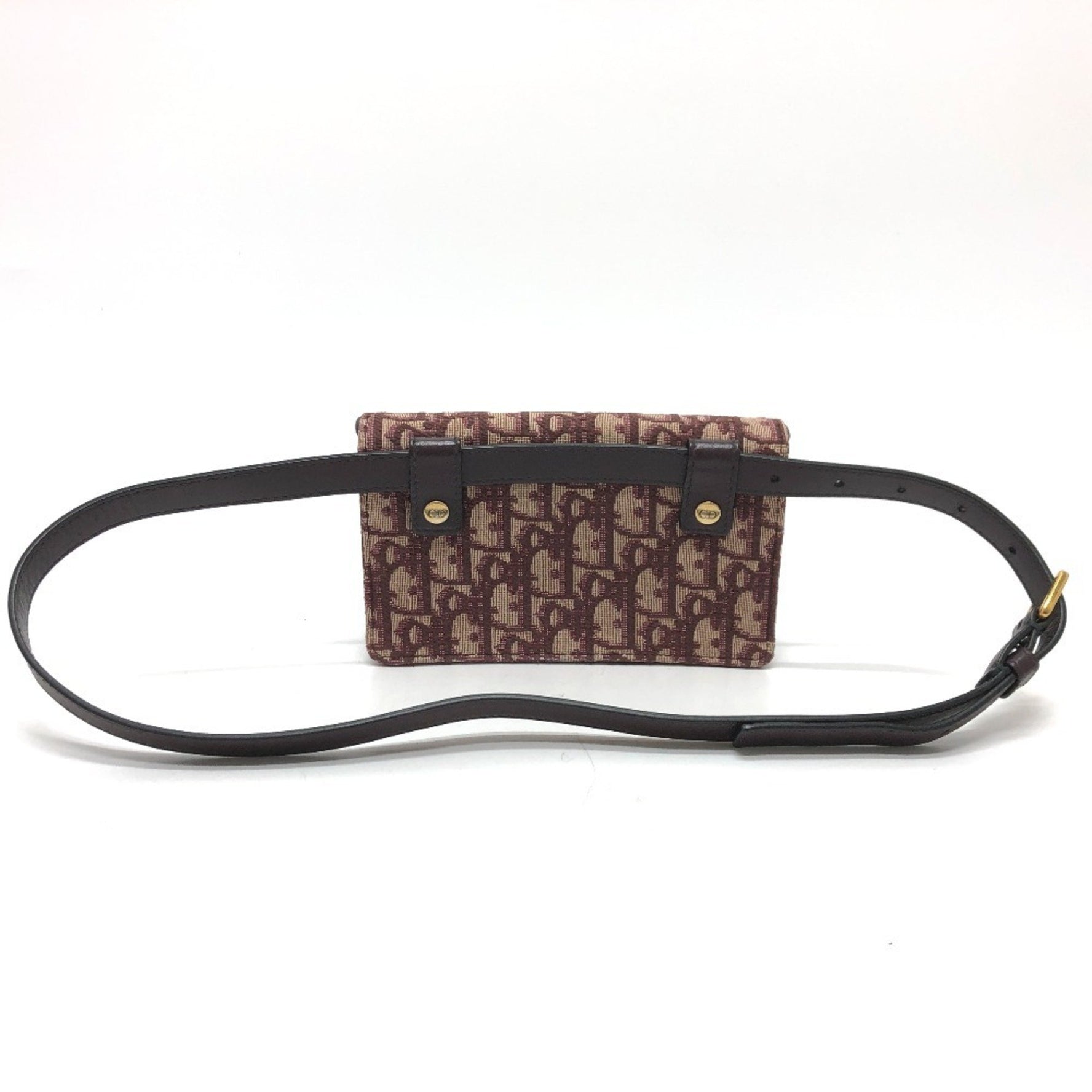 Christian Dior Trotter Saddle Belt Pouch/Waist Pouch/Body Bag in Canvas/Leather