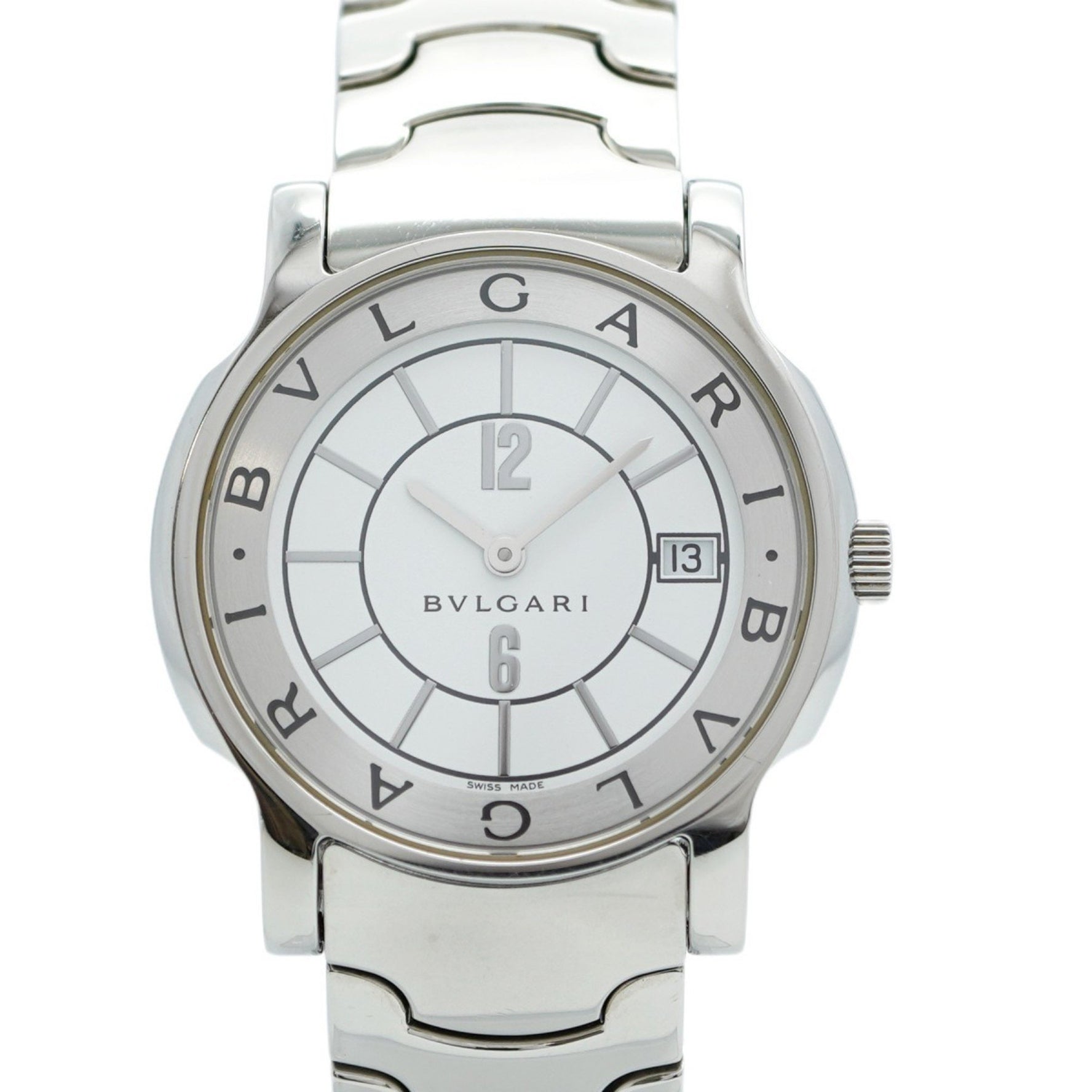 Bvlgari Solotempo ST35S White Dial Men's Watch
