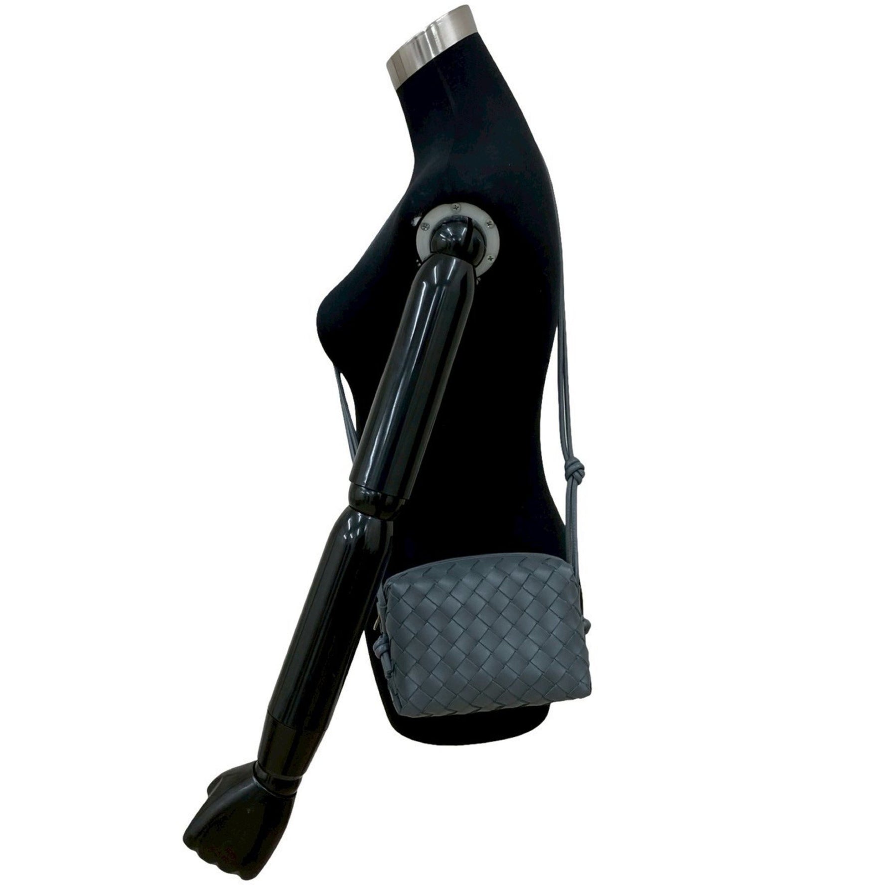 BOTTEGA VENETA Mini Loop Intrecciato Leather Shoulder Bag/Pochette
