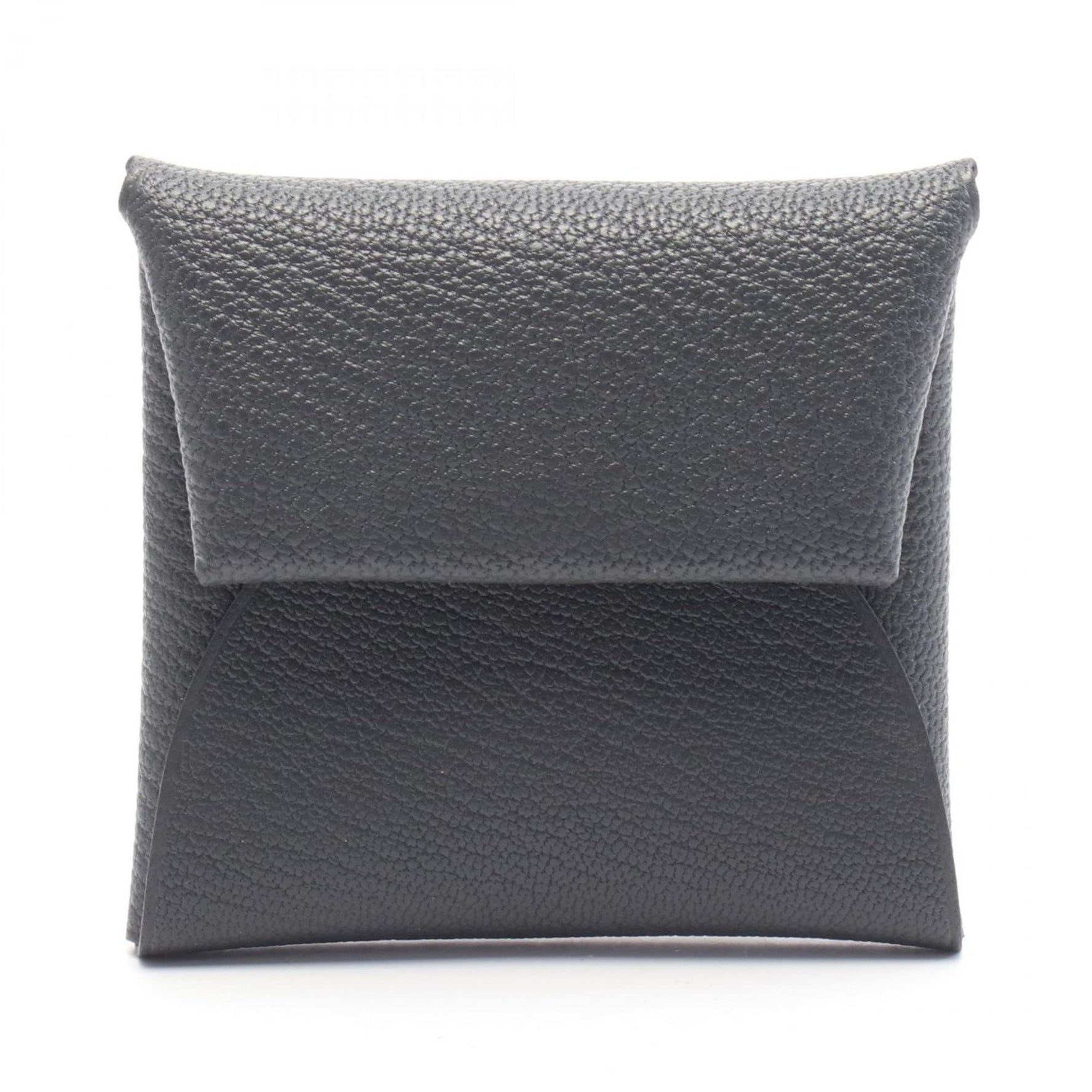 Hermes Bastia Verso Wallet/Coin Case Wallet Leather Chevre Grey
