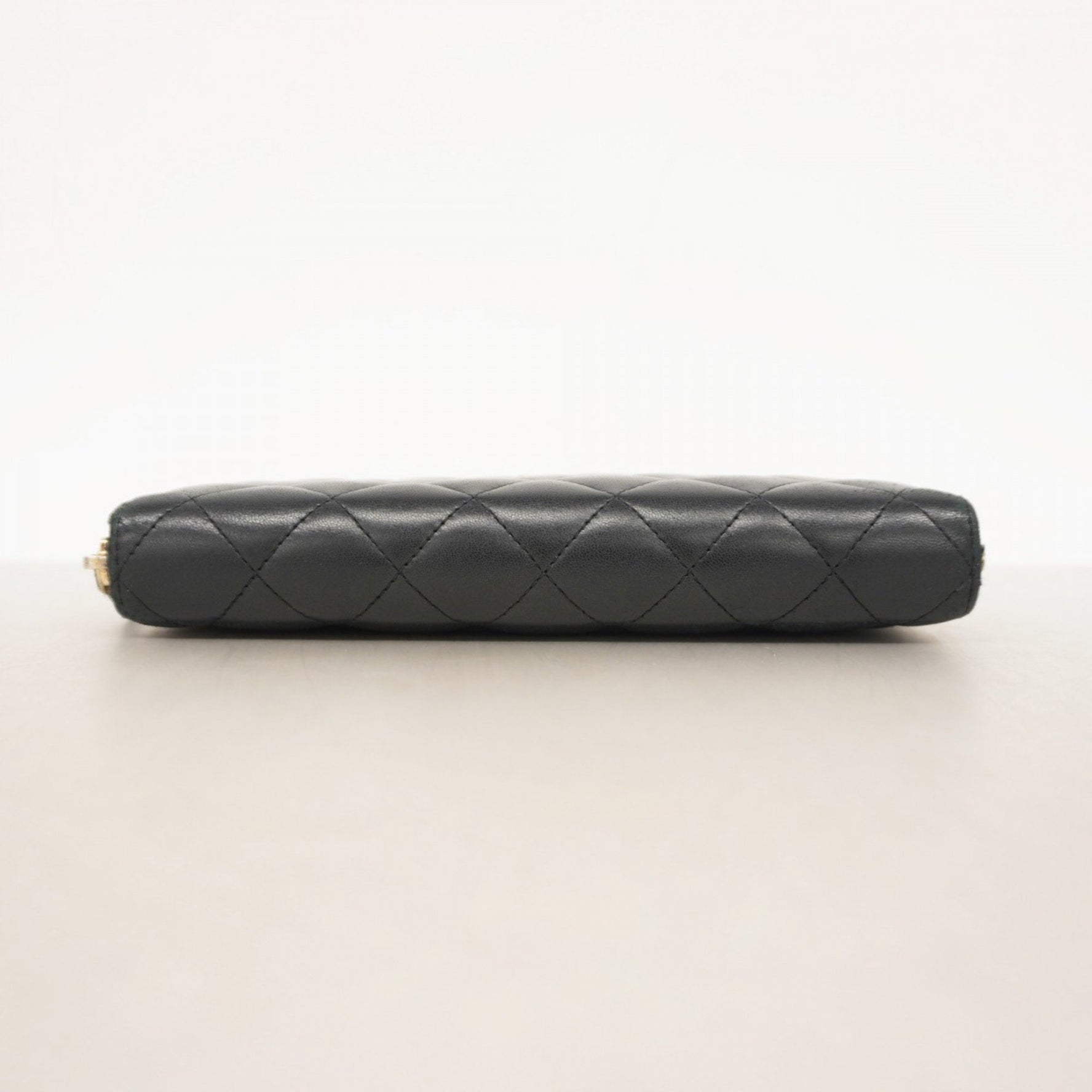 Chanel Matelasse Long Wallet in Lambskin and Champagne