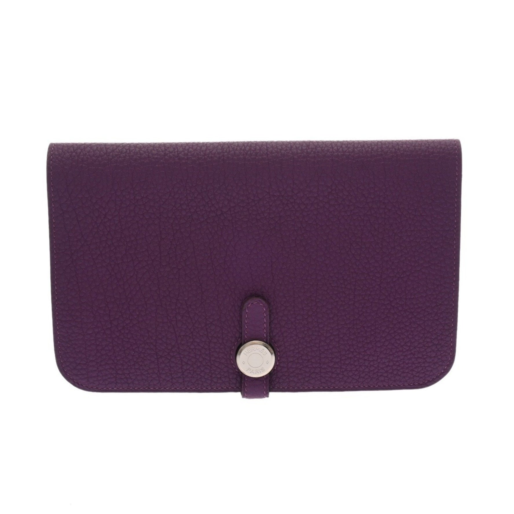 HERMES Dogon GM R Stamp (circa 2014) Unisex Togo Long Wallet A Rank Pre-owned Ginzo