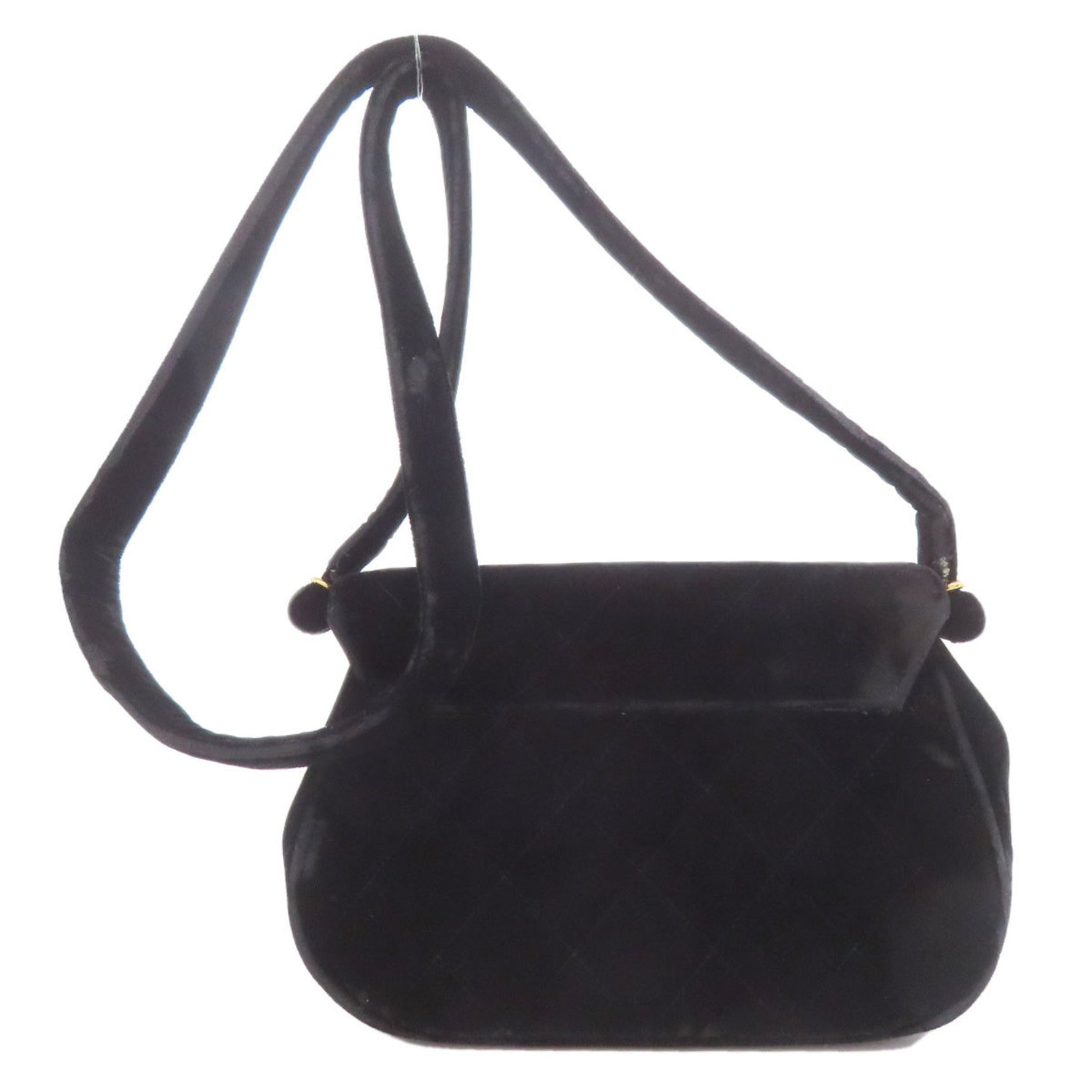 Chanel Coco Mark Velour Shoulder Bag