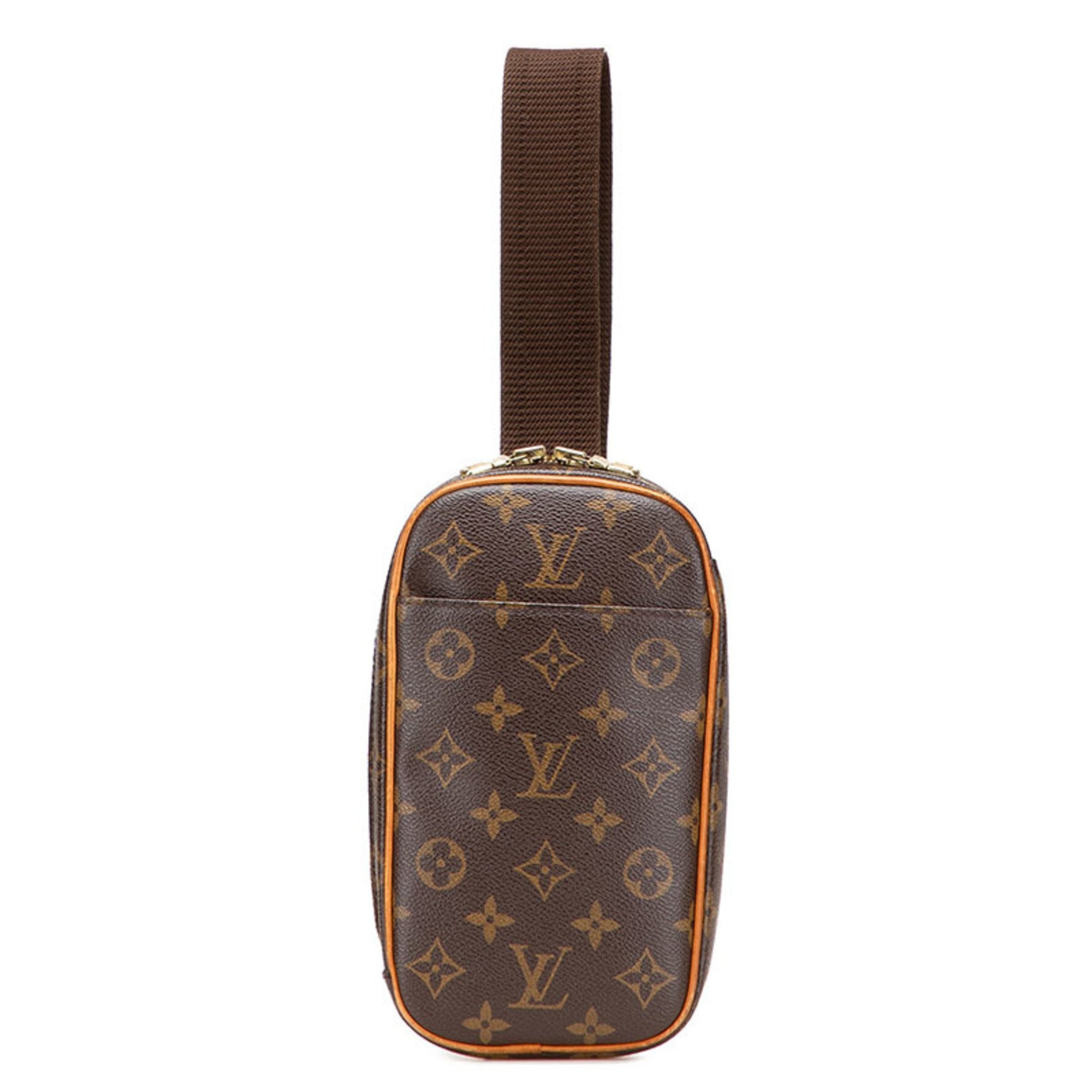 Louis Vuitton Monogram Pochette Ganju Body Bag/Waist Bag PVC Leather