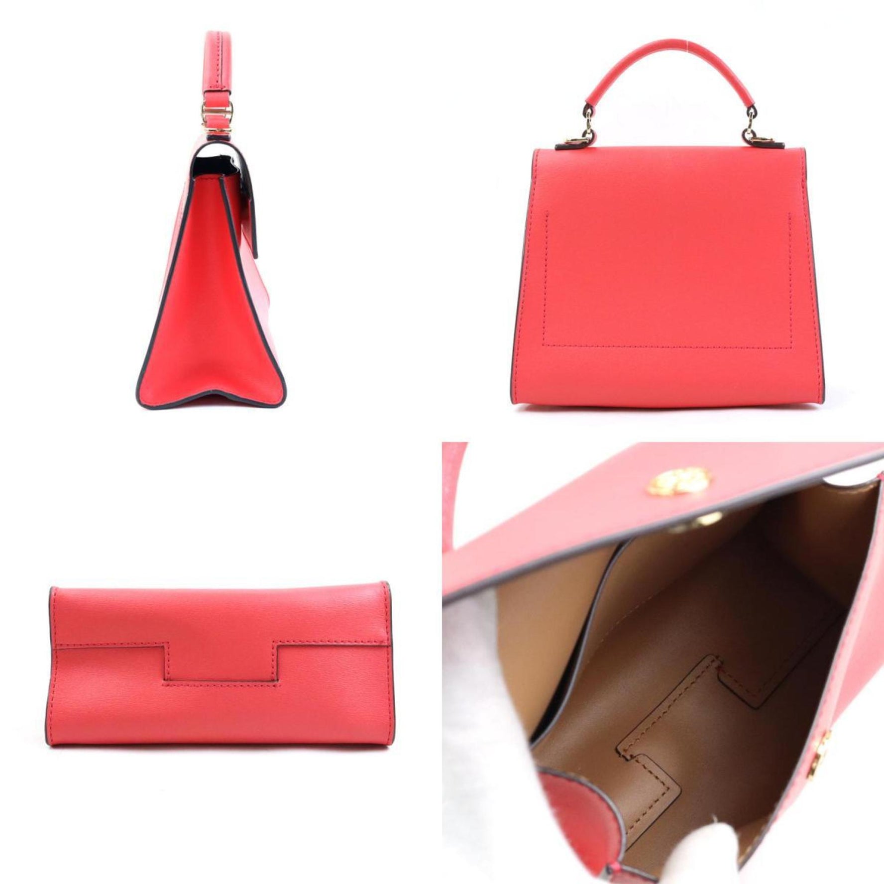 Tory Burch handbag shoulder bag leather pink ladies h30851a