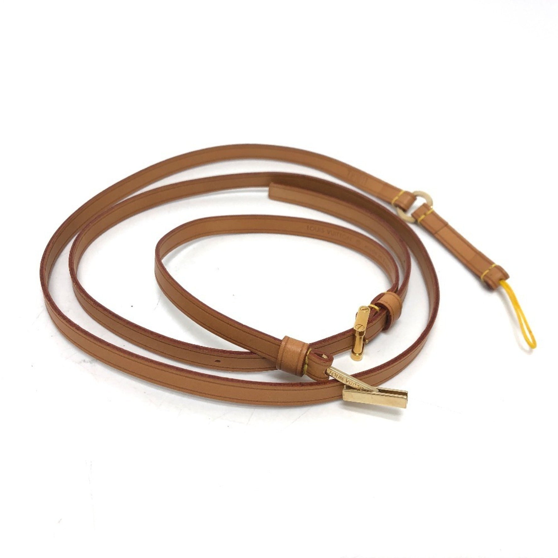 Louis Vuitton Strap Shoulder Belt Tanned Leather