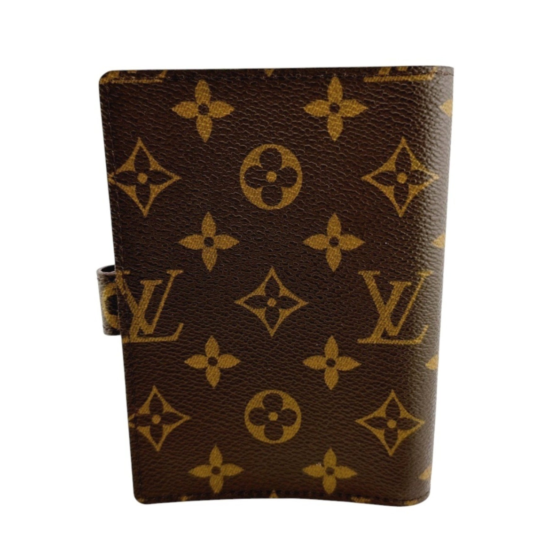 Louis Vuitton Notebook Cover Case Monogram Agenda PM Canvas Brown