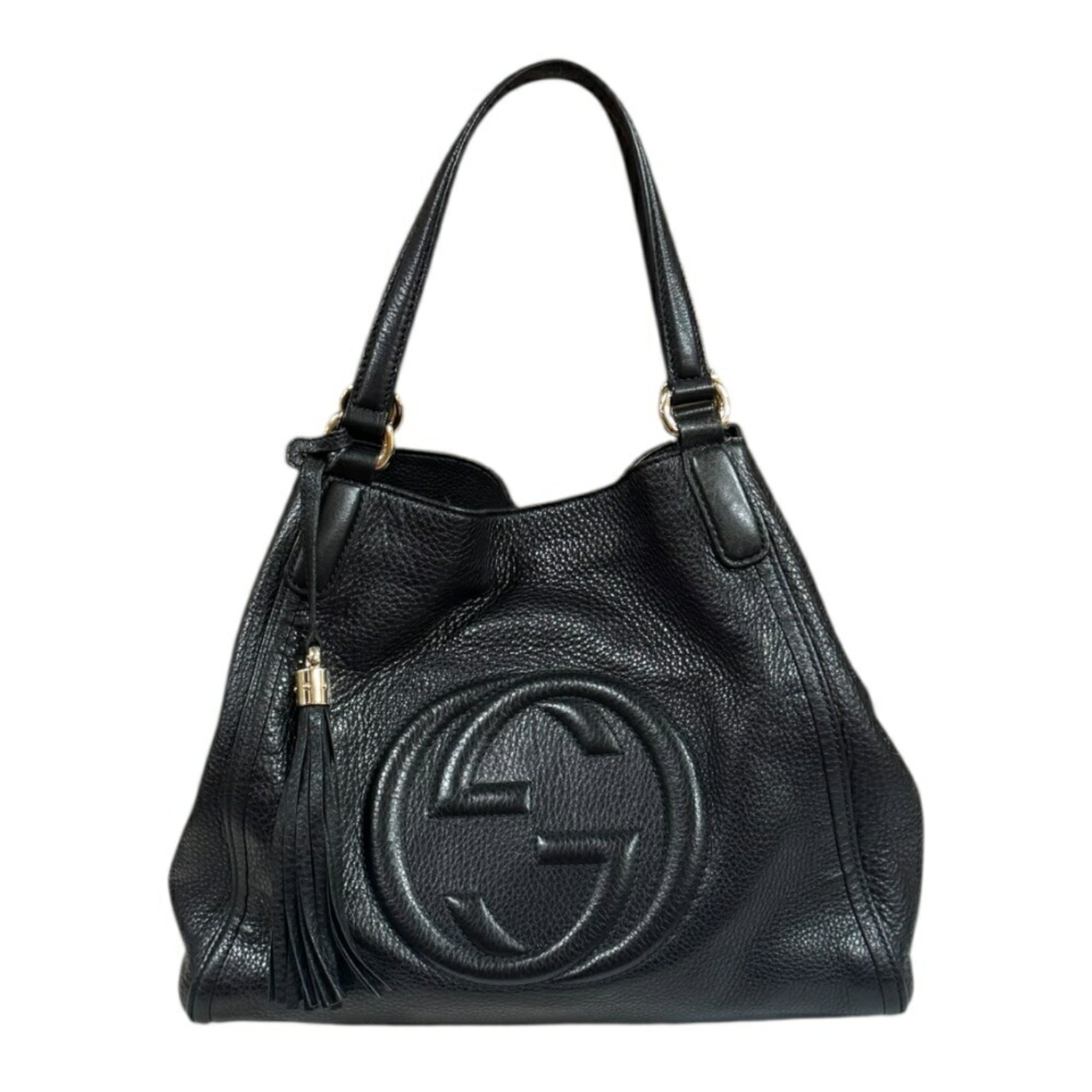Gucci Soho Shoulder Bag, Leather, with Tassel