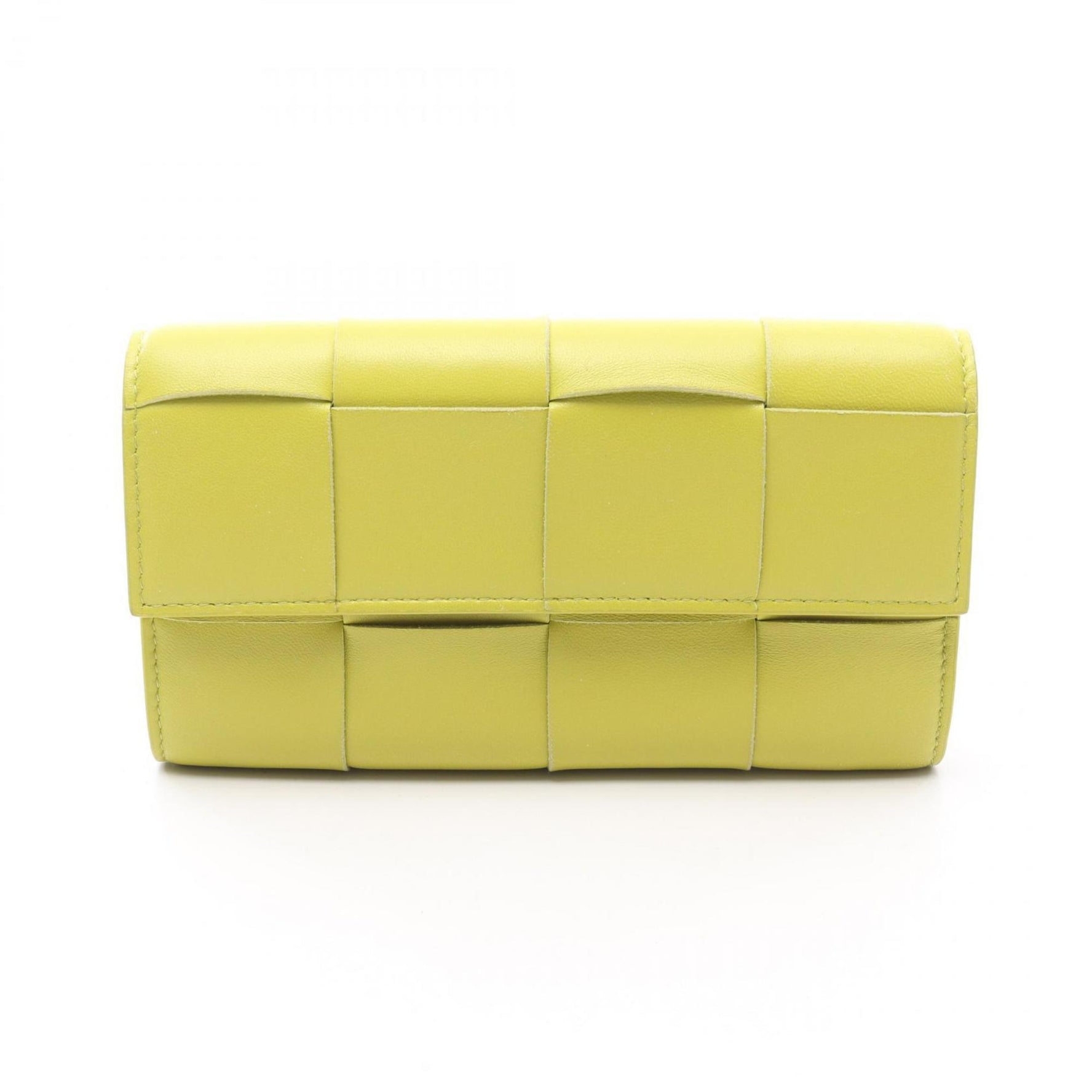Bottega Veneta Maxi Intrecciato Bi-fold Long Wallet, Leather