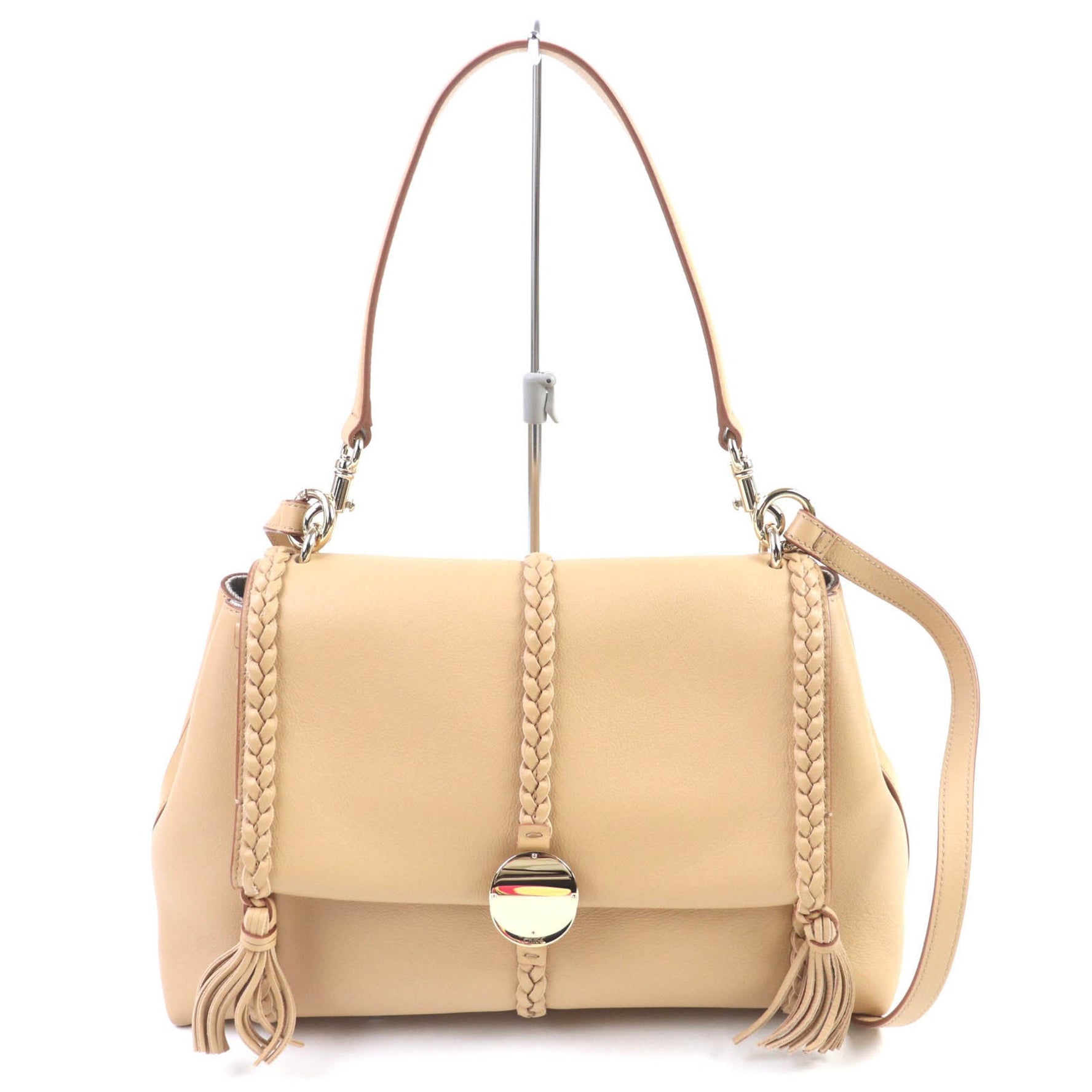 Chloé Chloe Penelope logo hardware calf leather shoulder bag/handbag, includes dust bag.