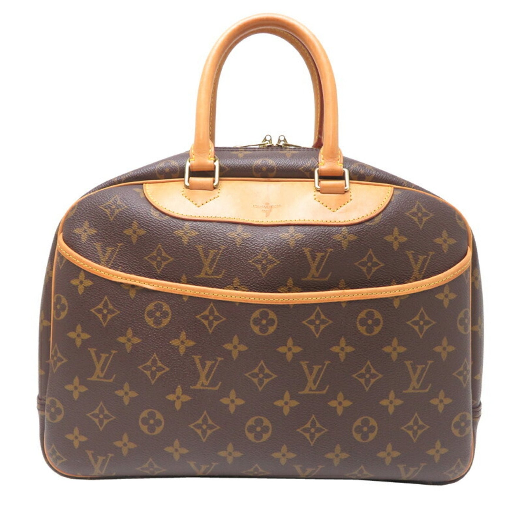 Louis Vuitton Deauville Handbag Monogram Brown