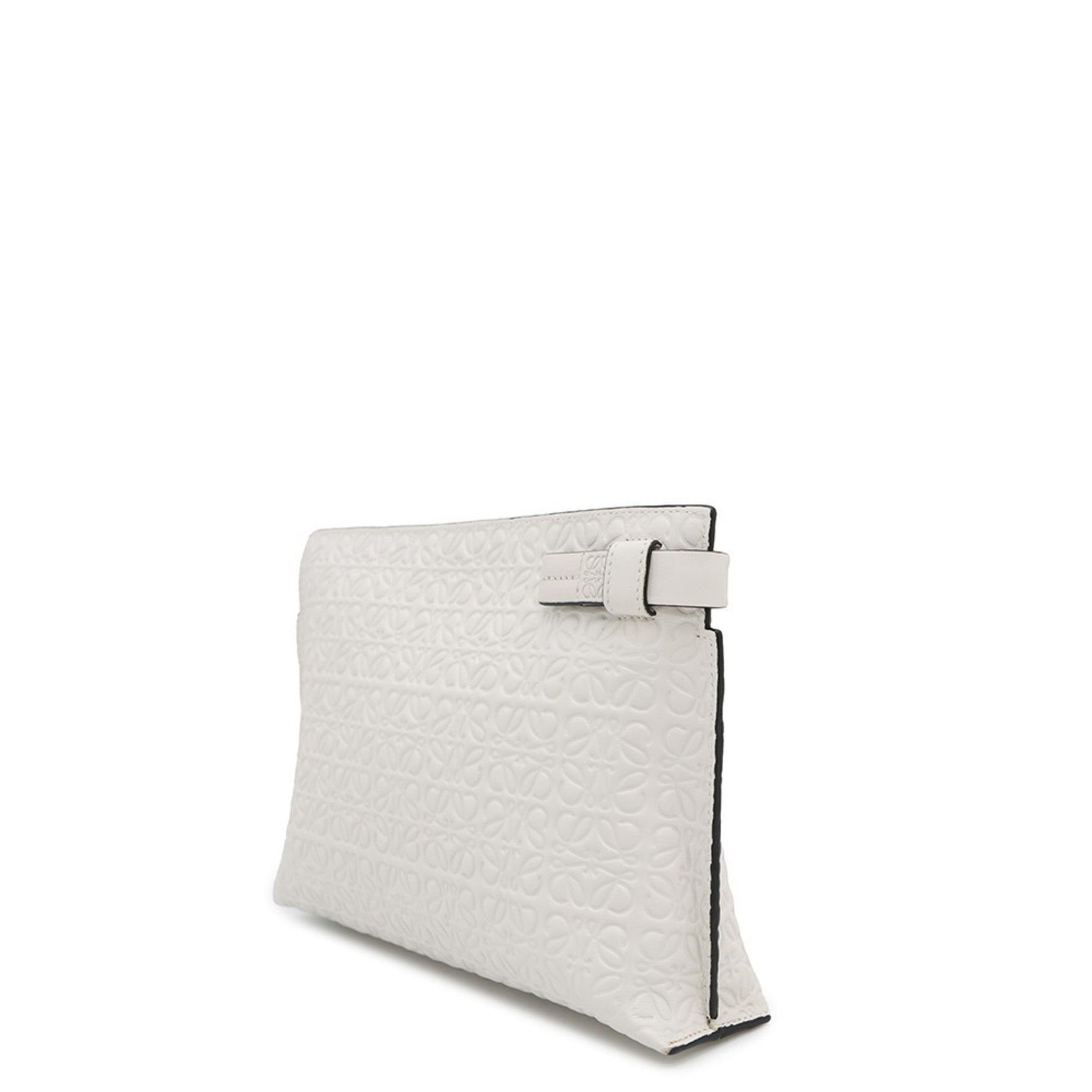LOEWE Clutch Bag Anagram Repeat T Pouch Leather