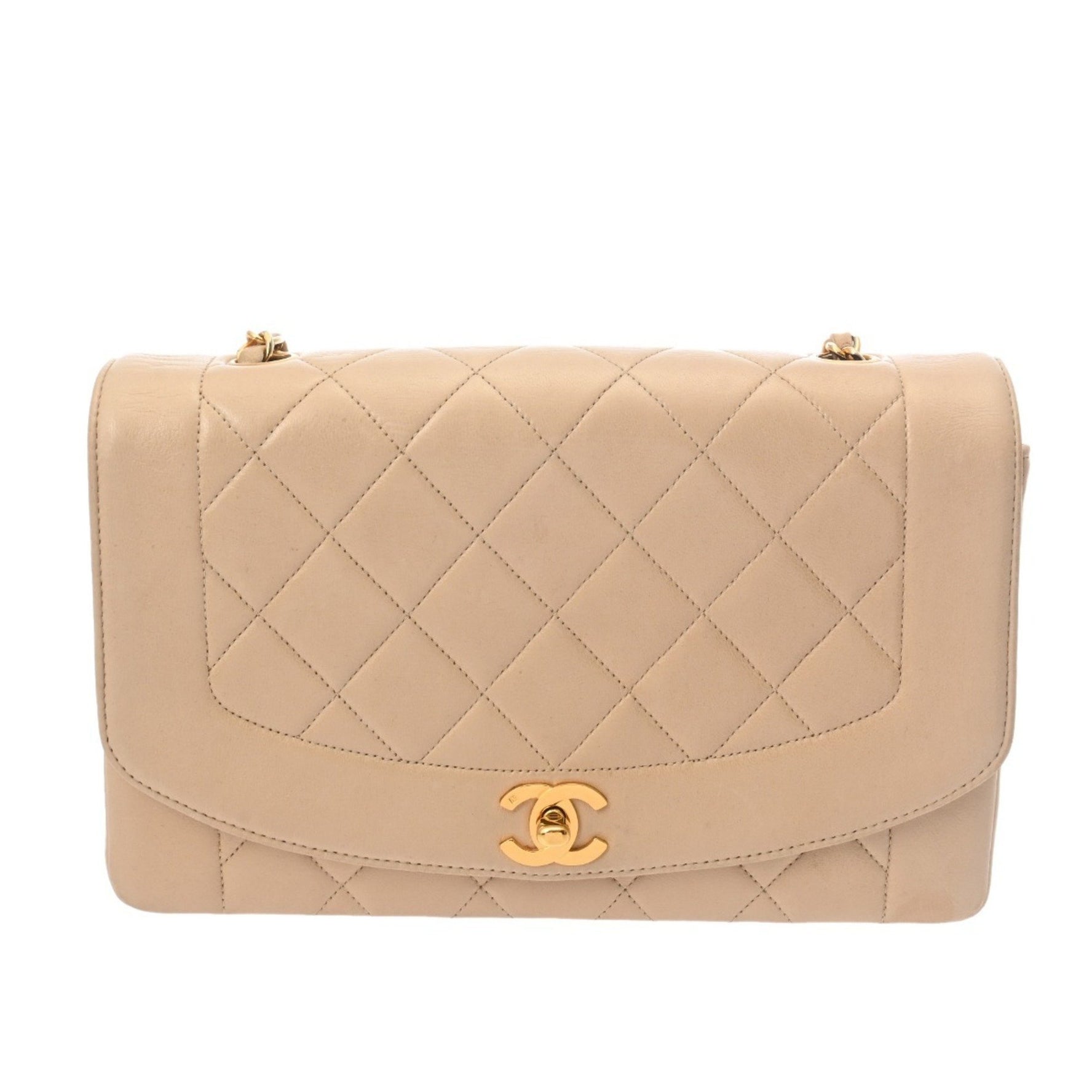 CHANEL Matelasse Diana Chain Shoulder Bag, Lambskin Bag