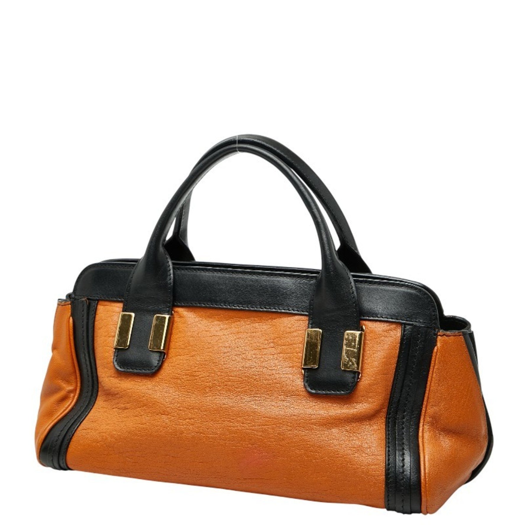 Chloé Chloe ALICE shoulder bag, handbag, and tote bag in brown black leather.