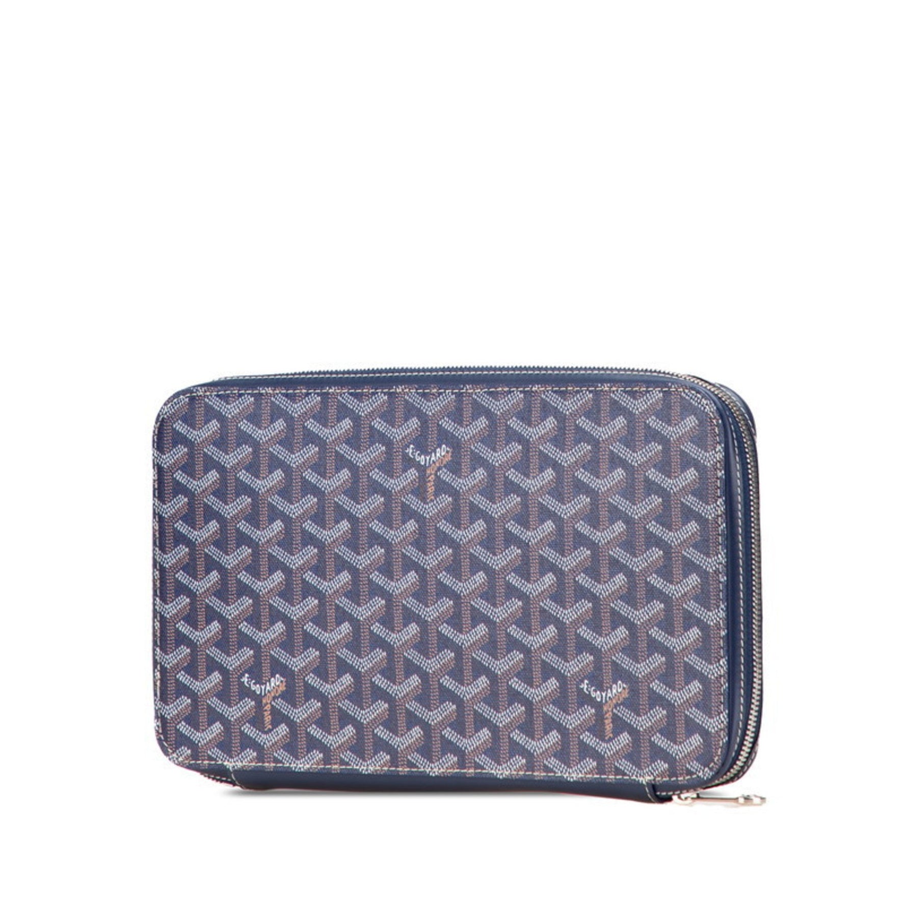 Goyard Herringbone Opera Organizer Travel Case, Document Long Wallet, PVC Leather