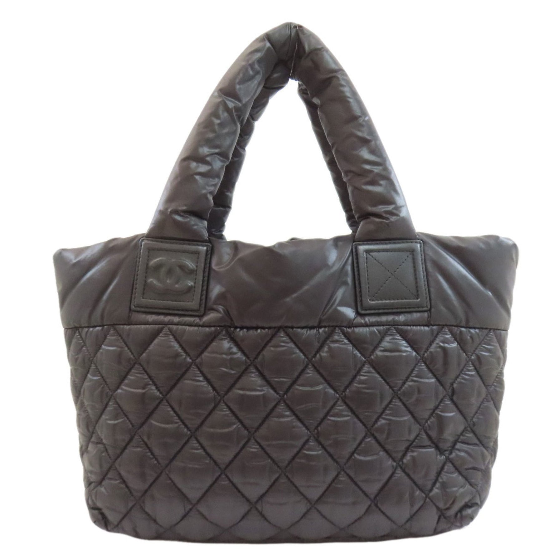 Chanel Coco Cocoon silver hardware tote bag, nylon material