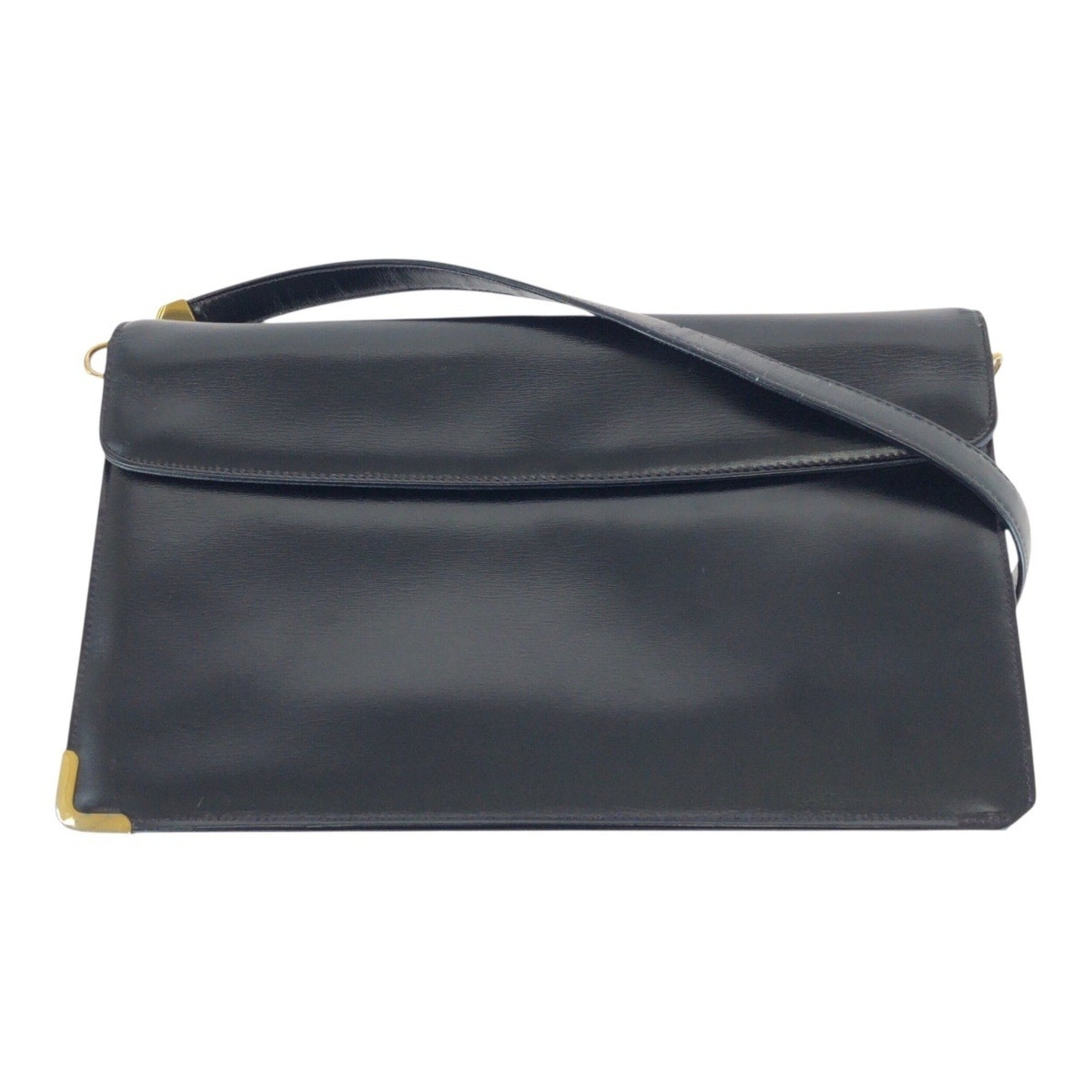Christian Dior Dior Vintage Leather Shoulder Bag with Gold Hardware