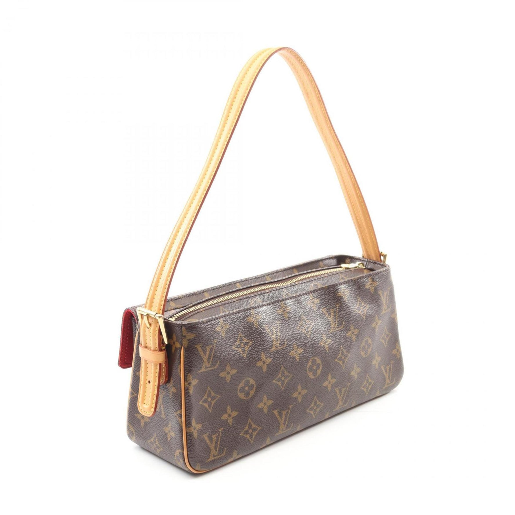 Louis Vuitton Viva Cite MM Shoulder Bag in Coated Canvas and Leather with Monogram Design