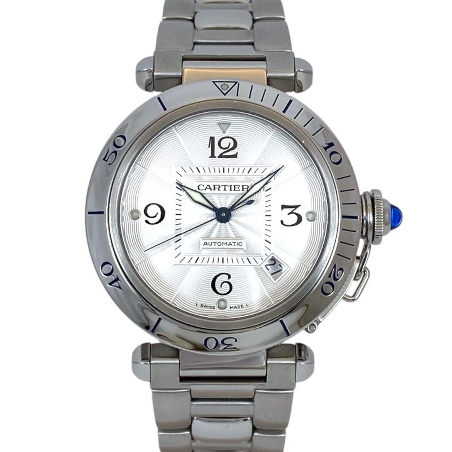 CARTIER Pasha 38 Stainless Steel Automatic Watch