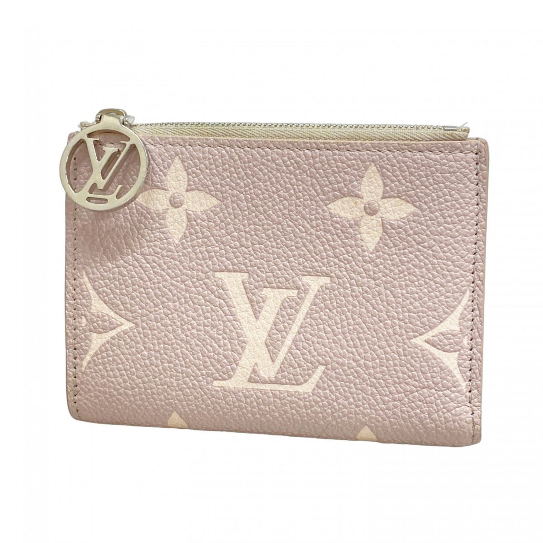 Louis Vuitton Monogram Empreinte Lisa Portefeuille Wallet M13797 Blue Gray Women's