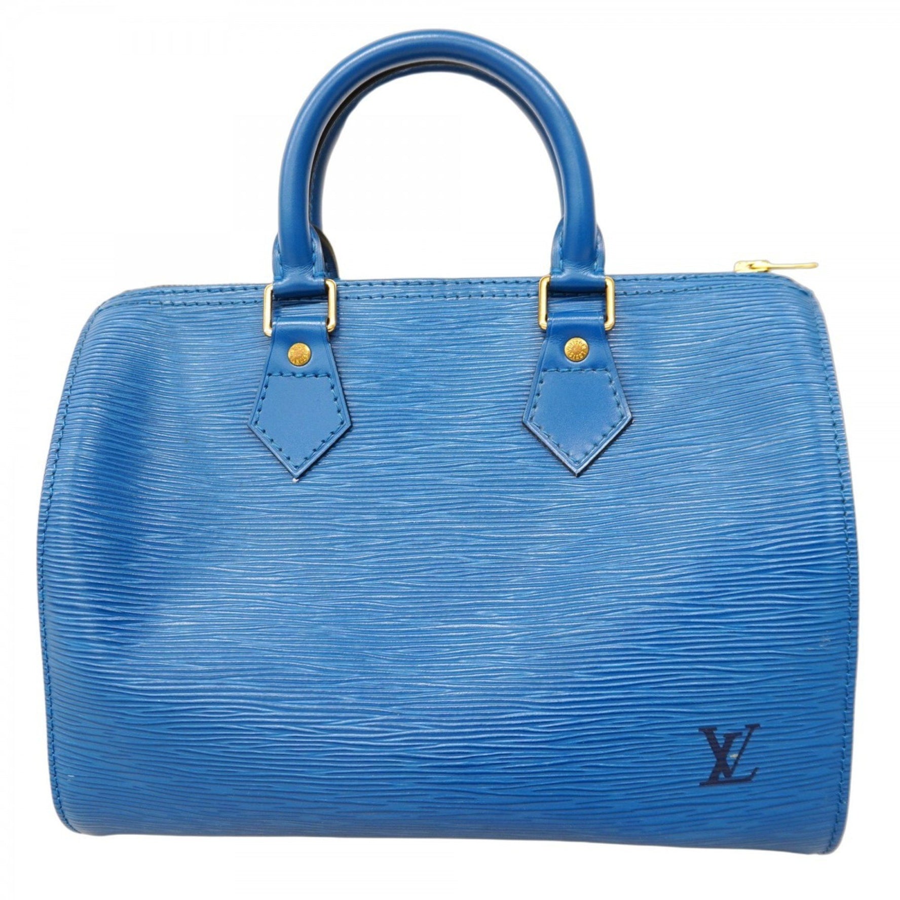 Louis Vuitton Epi Speedy 25 Handbag M43015 Toledo Blue for Women