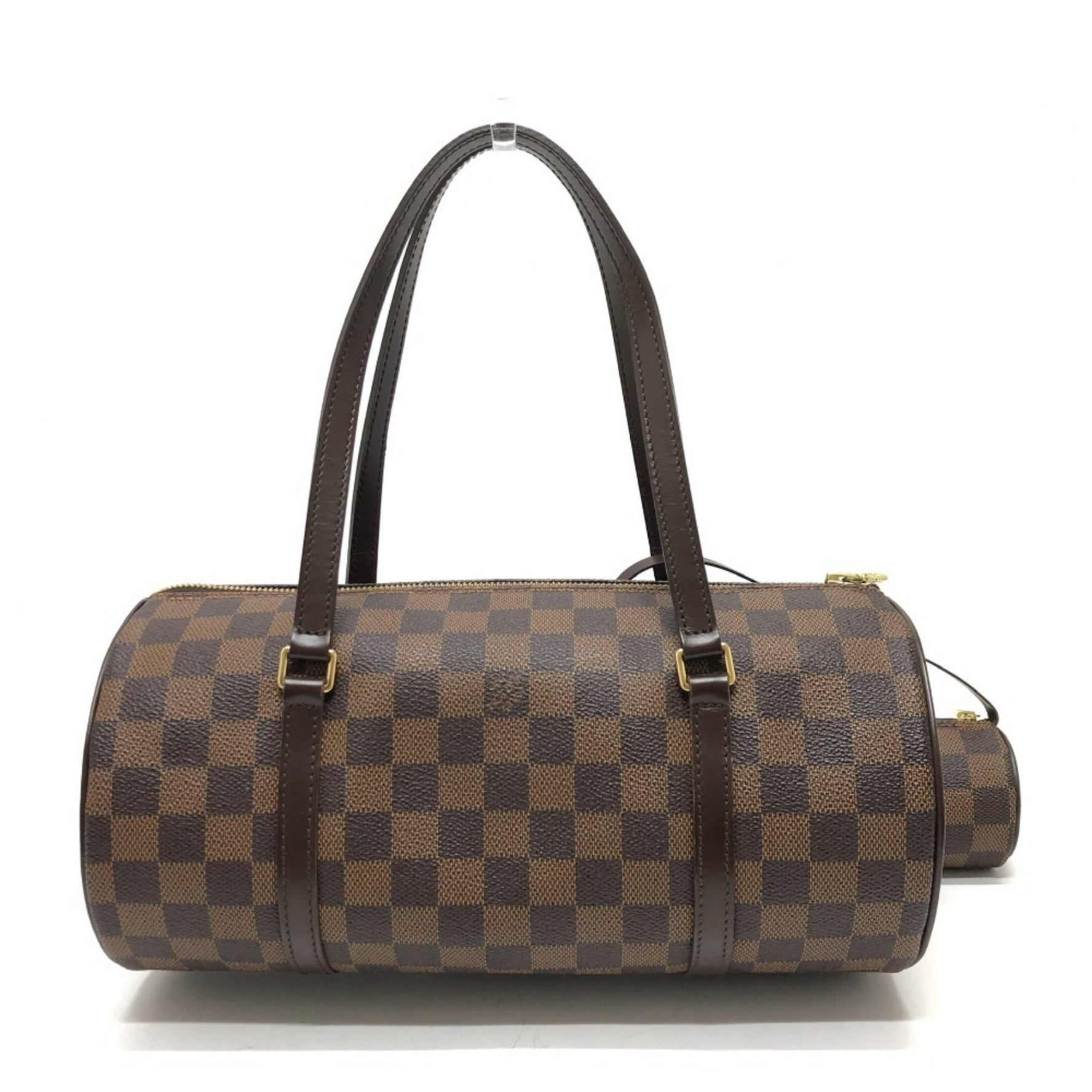 LOUIS VUITTON N51303 Damier Papillon 30 Cylindrical Tote Bag, Handbag, Canvas, Women's, Brown