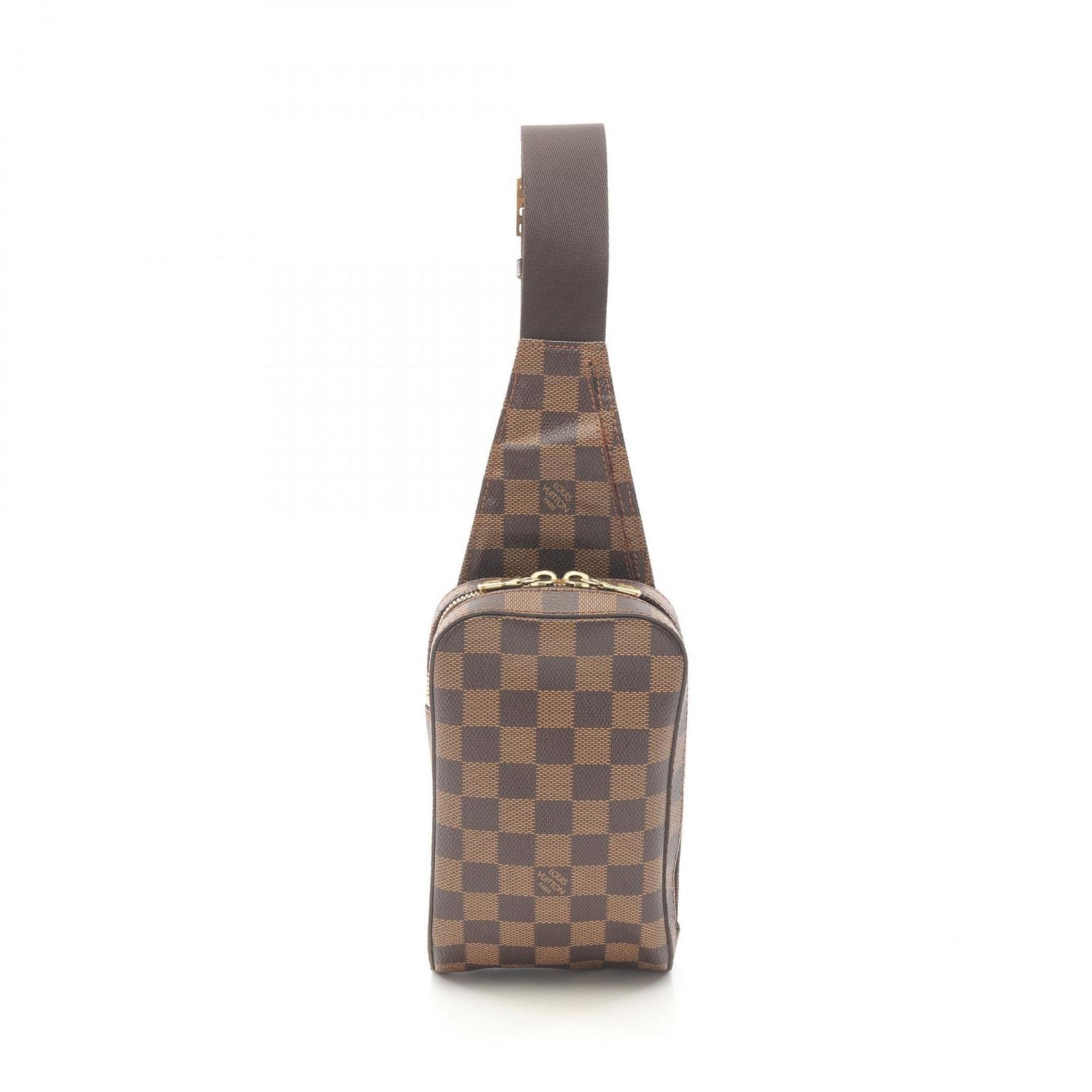 Louis Vuitton Geronimos Waist Bag/Body Bag, Coated Canvas with Damier Leather, Brown