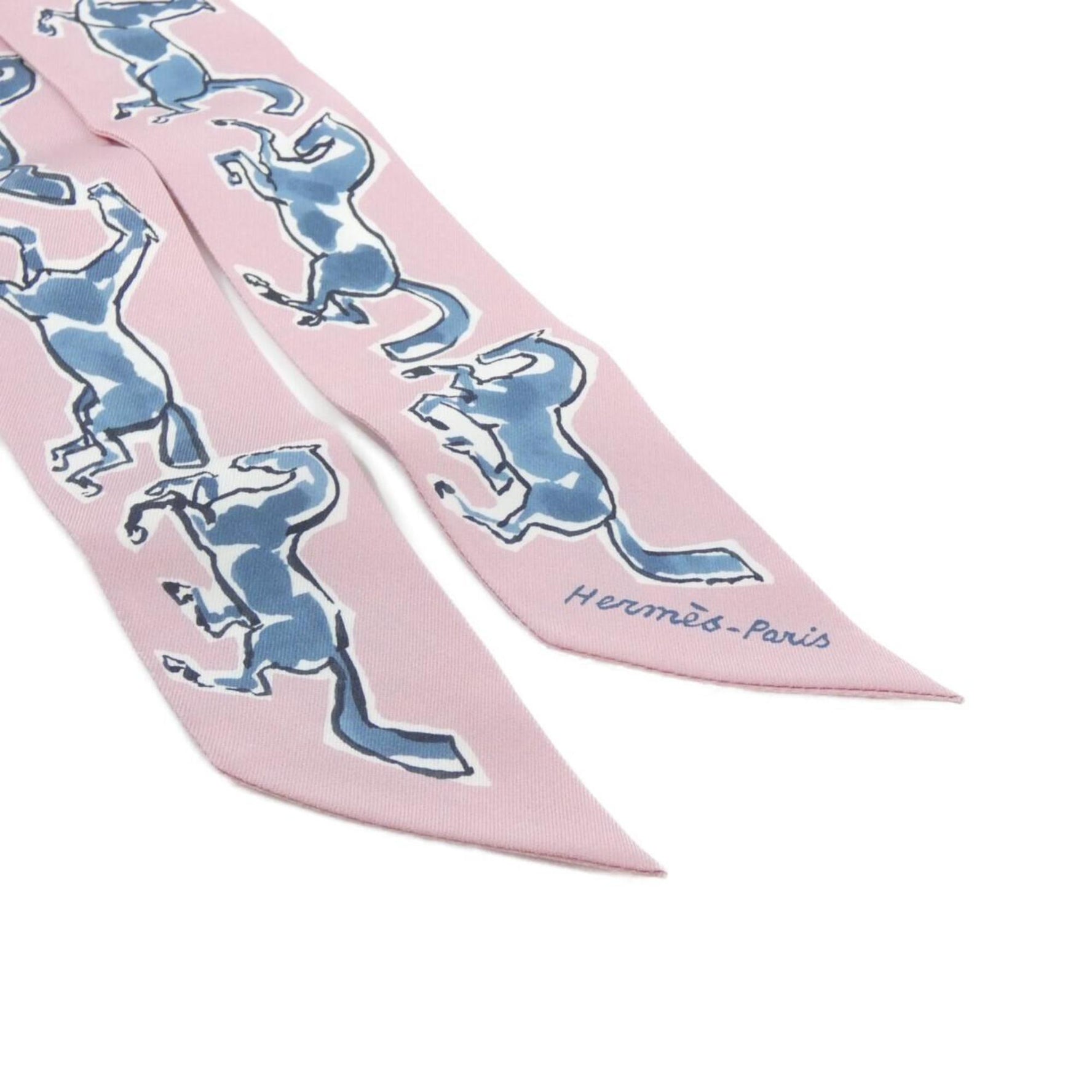 Hermes Hermès CHEVAUX EN LIBERTE Twilly Scarf