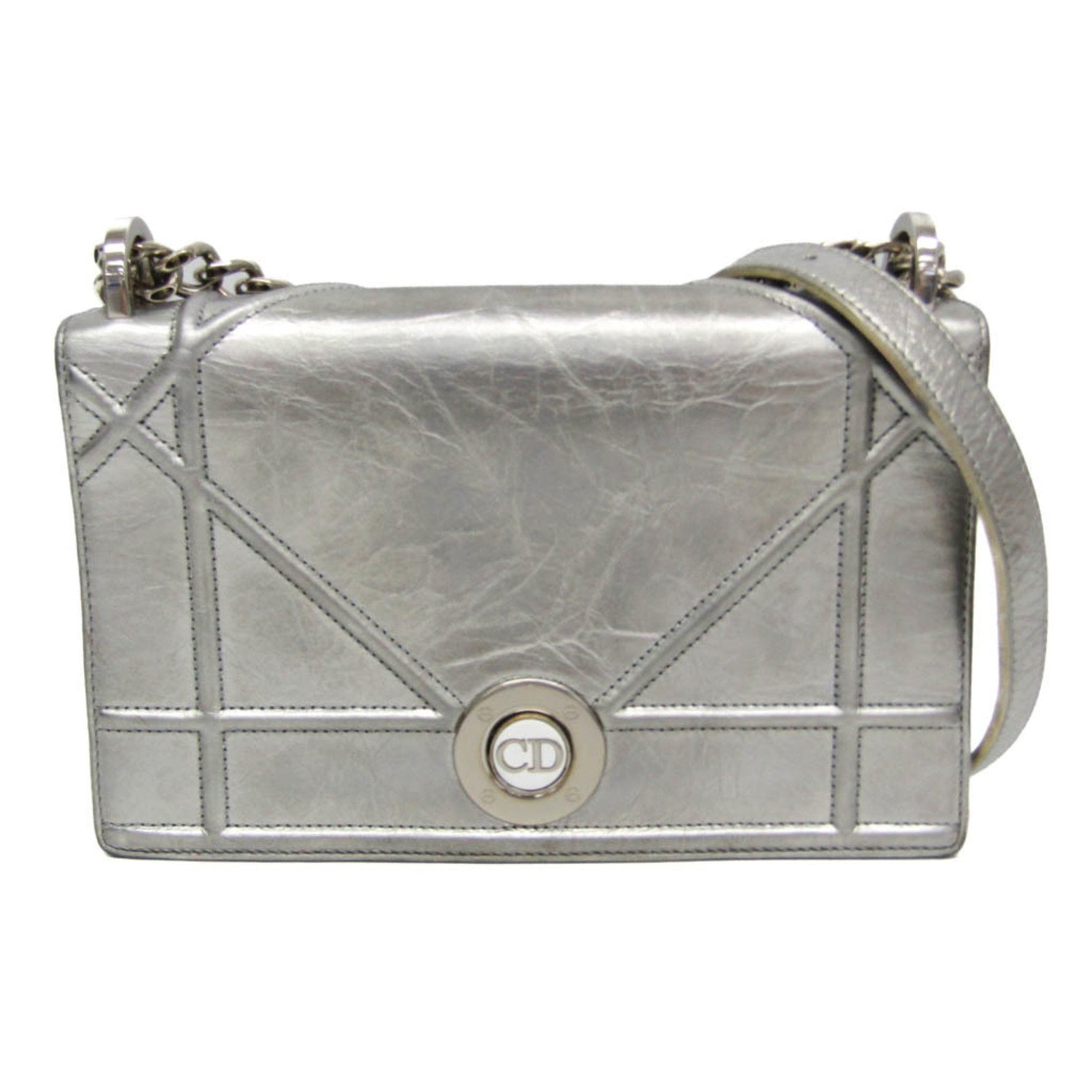 Christian Dior Diorama Chain Shoulder Bag Leather Shoulder Bag