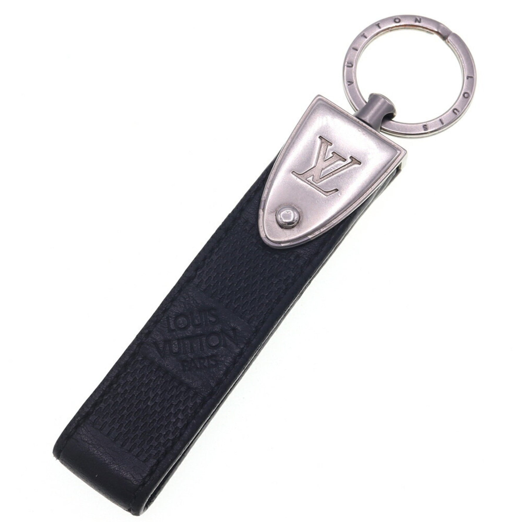 Louis Vuitton Damier Infini Porte-Clés Dragonne Key Ring Black Metal