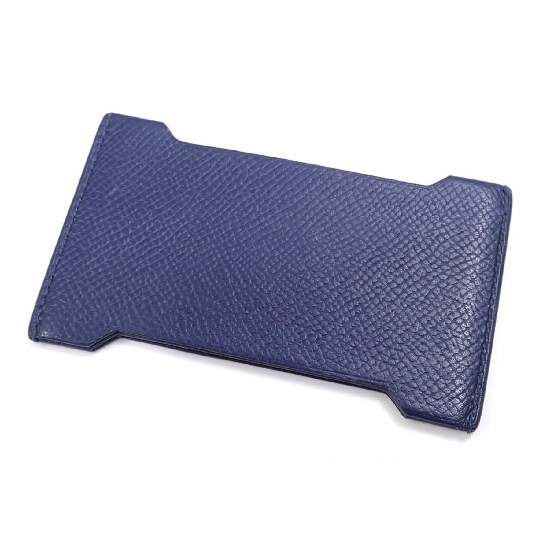 Hermès Manhattan Card Case, Men's, Navy Blue, Epsom Leather, C Stamp, Made in 2018, HERMES