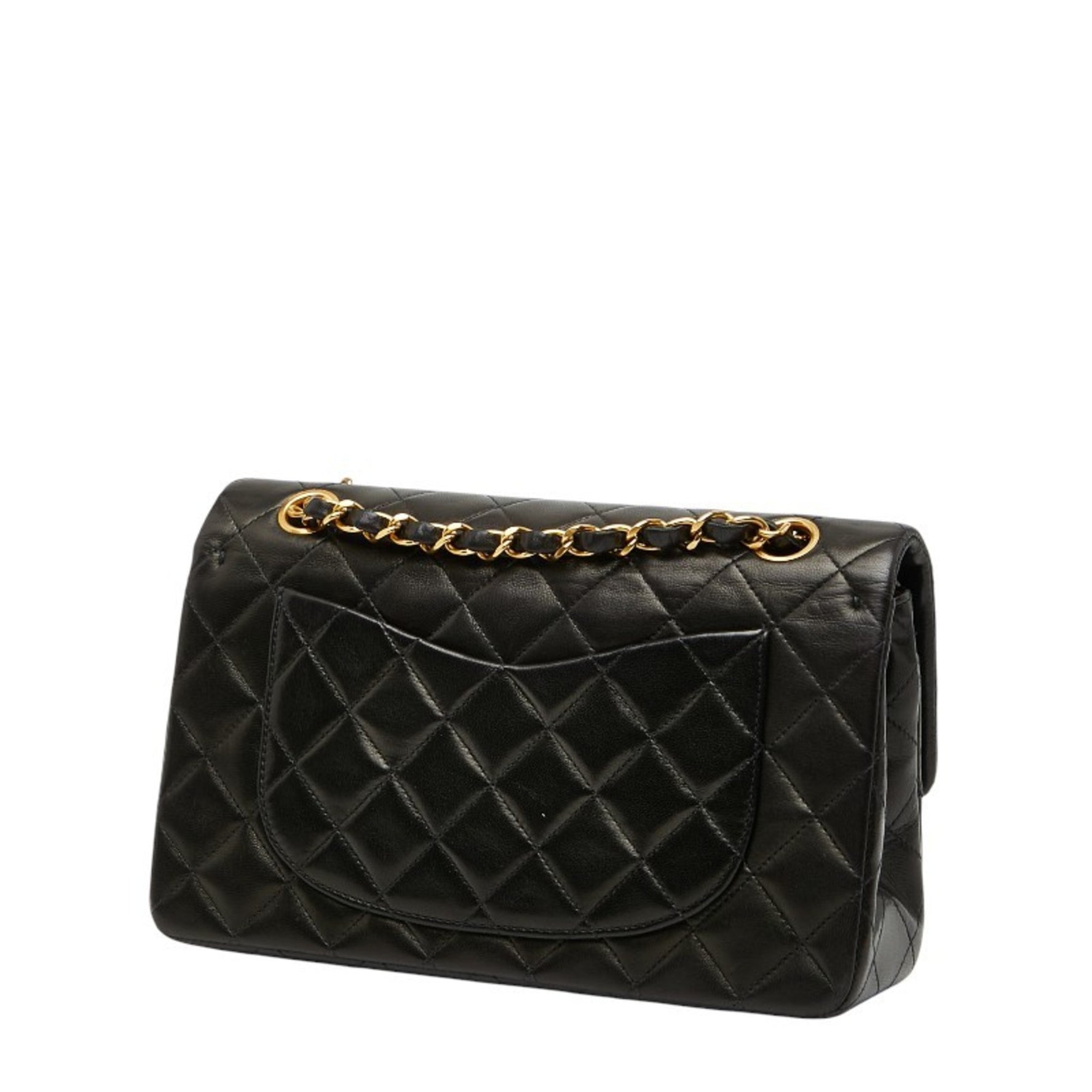 CHANEL Coco Mark Matelasse 23 Double Flap Chain Shoulder Bag in Lambskin