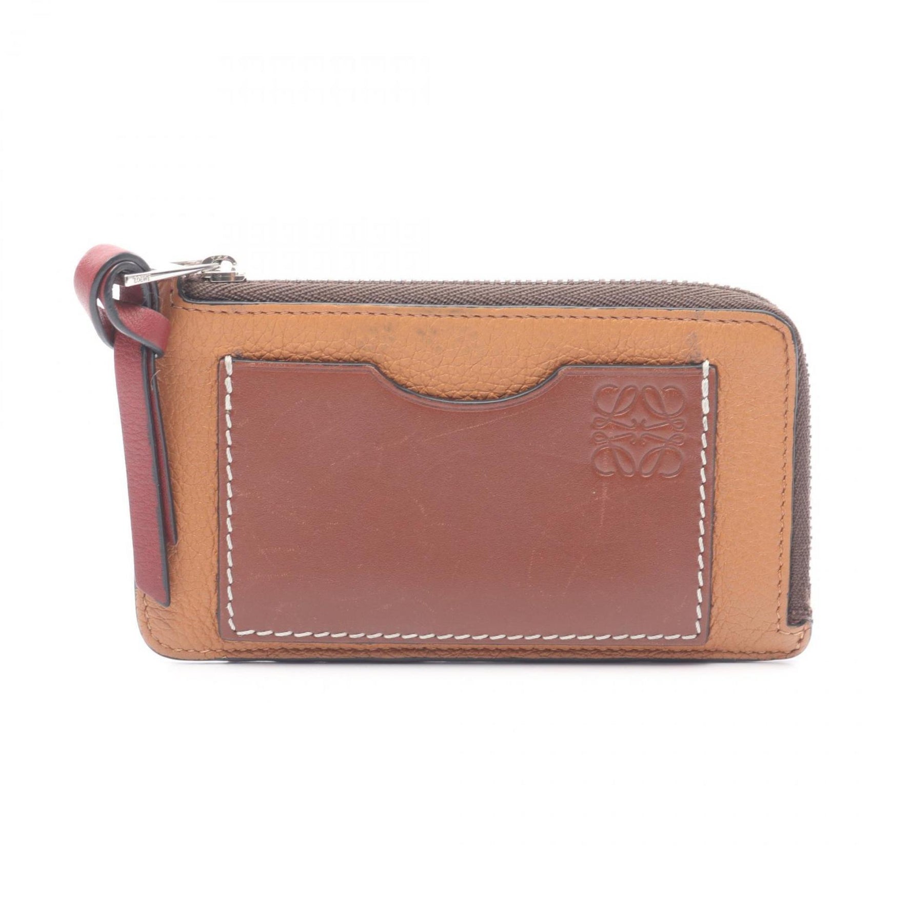 LOEWE Anagram Coin Card Holder Wallet/Coin Case, Leather